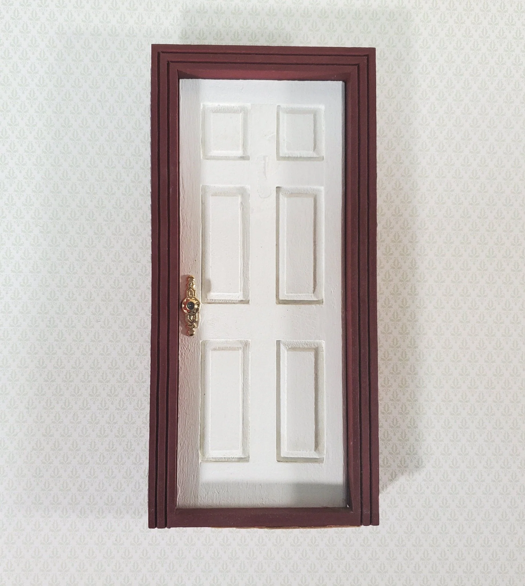Dollhouse Miniature Doorknobs Handles Fancy Gold 1 Set 1:12 Scale CLA05510 - Image 3