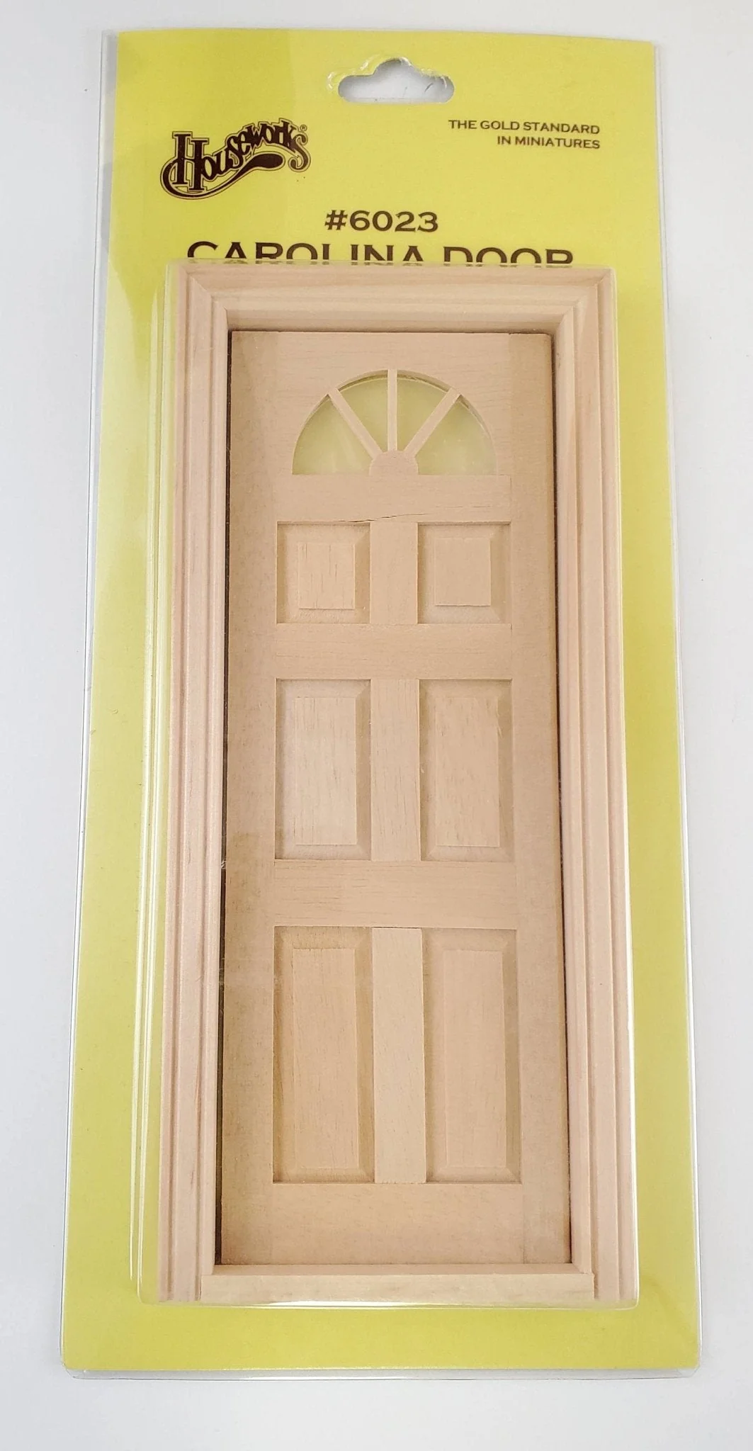Dollhouse Miniature Exterior Door Carolina Half Moon 1:12 Scale Houseworks #6023 - Image 2