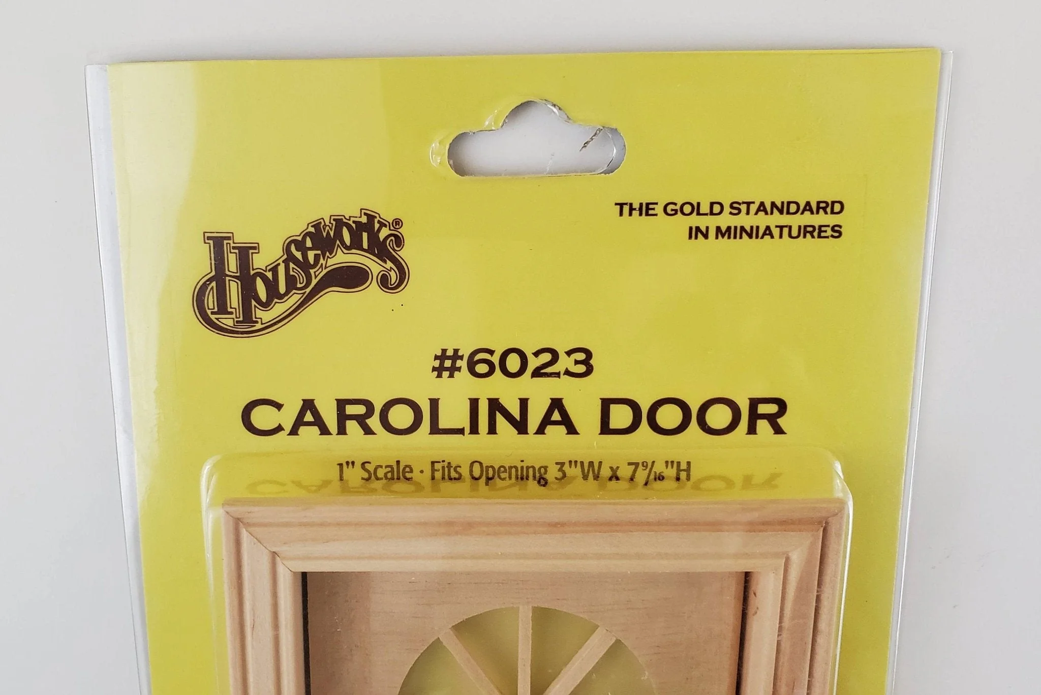 Dollhouse Miniature Exterior Door Carolina Half Moon 1:12 Scale Houseworks #6023 - Image 3
