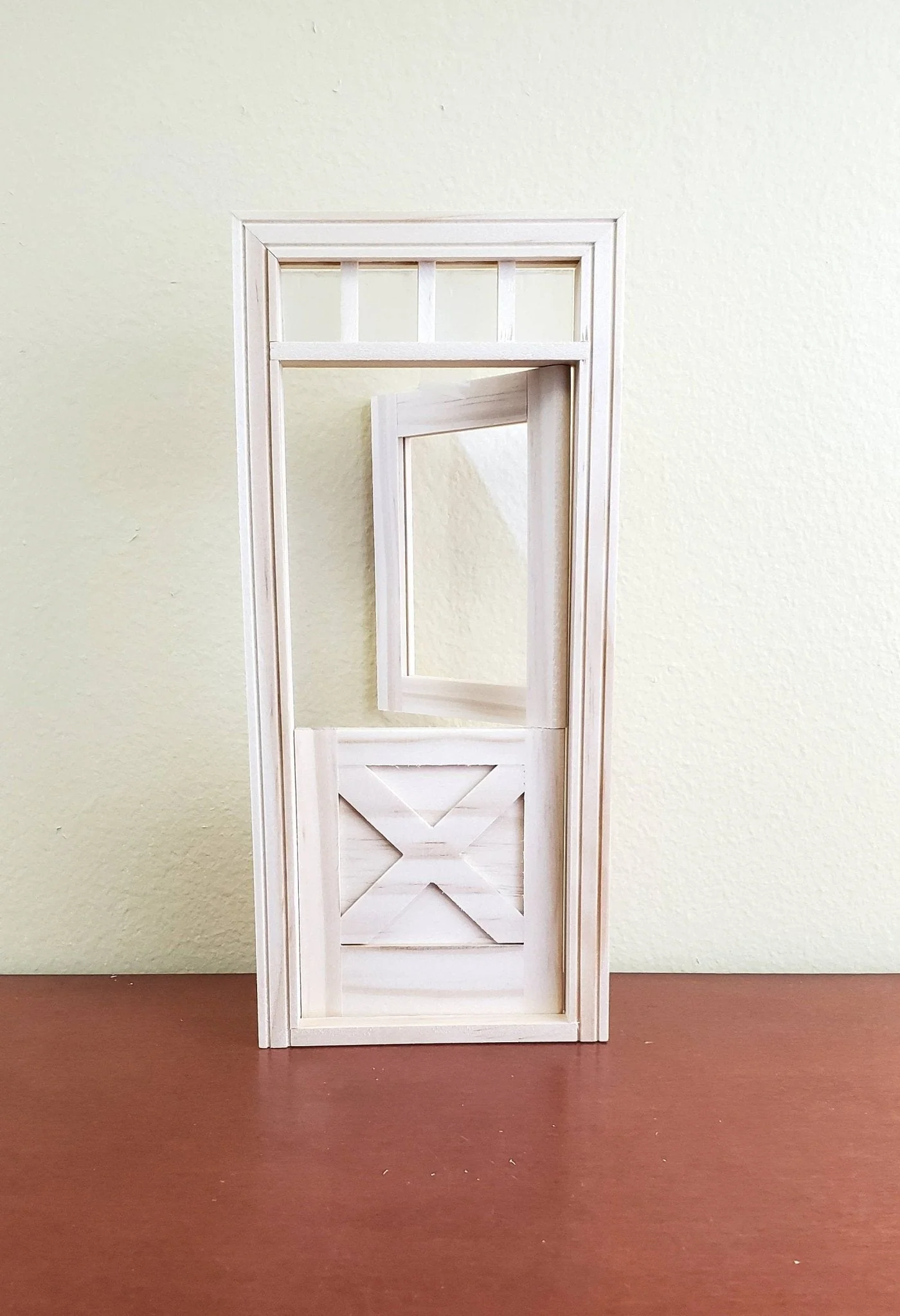 Dollhouse Miniature Exterior Door Crossbuck Dutch Door 1:12 Scale Houseworks #6009 - Image 5