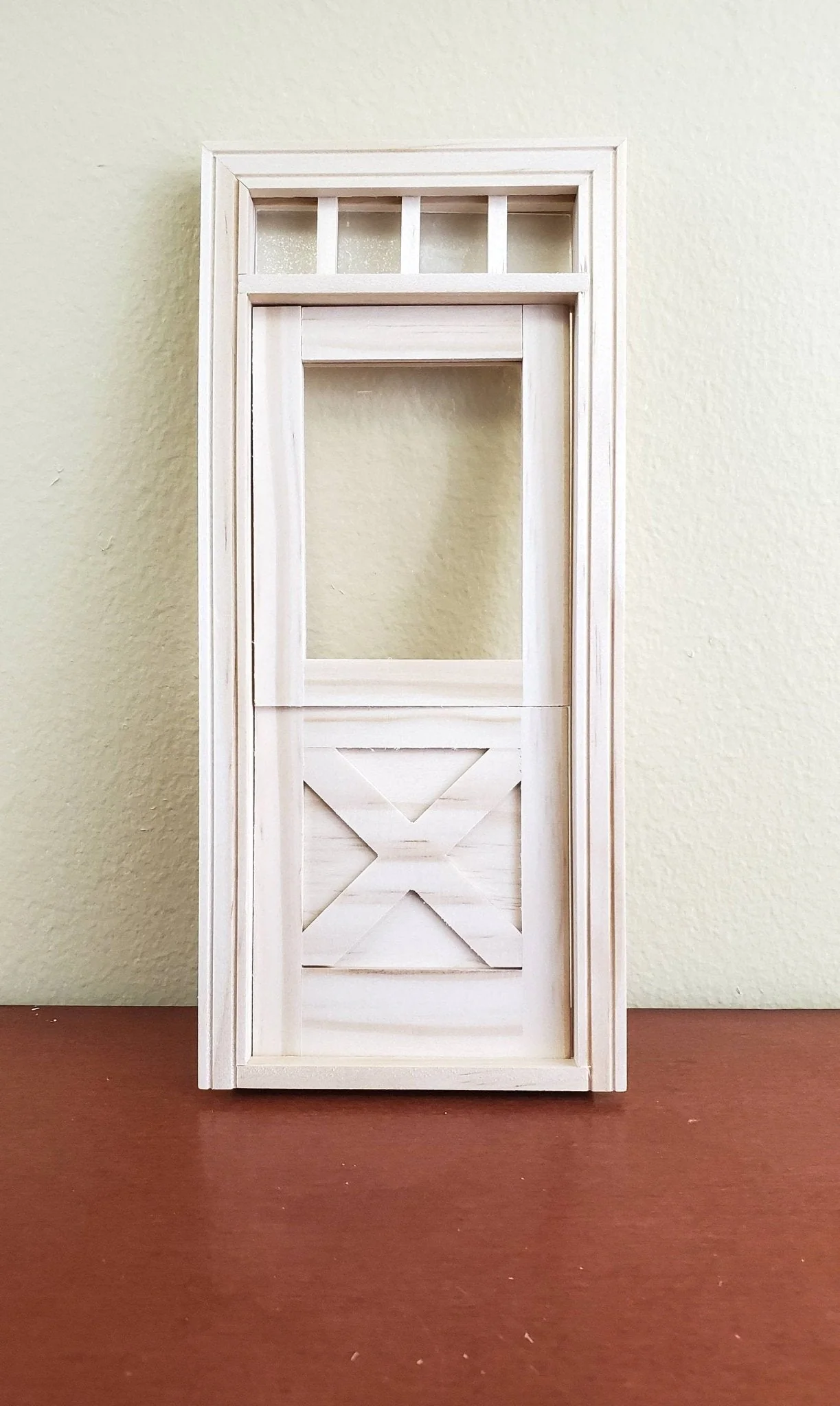Dollhouse Miniature Exterior Door Crossbuck Dutch Door 1:12 Scale Houseworks #6009 - Image 6