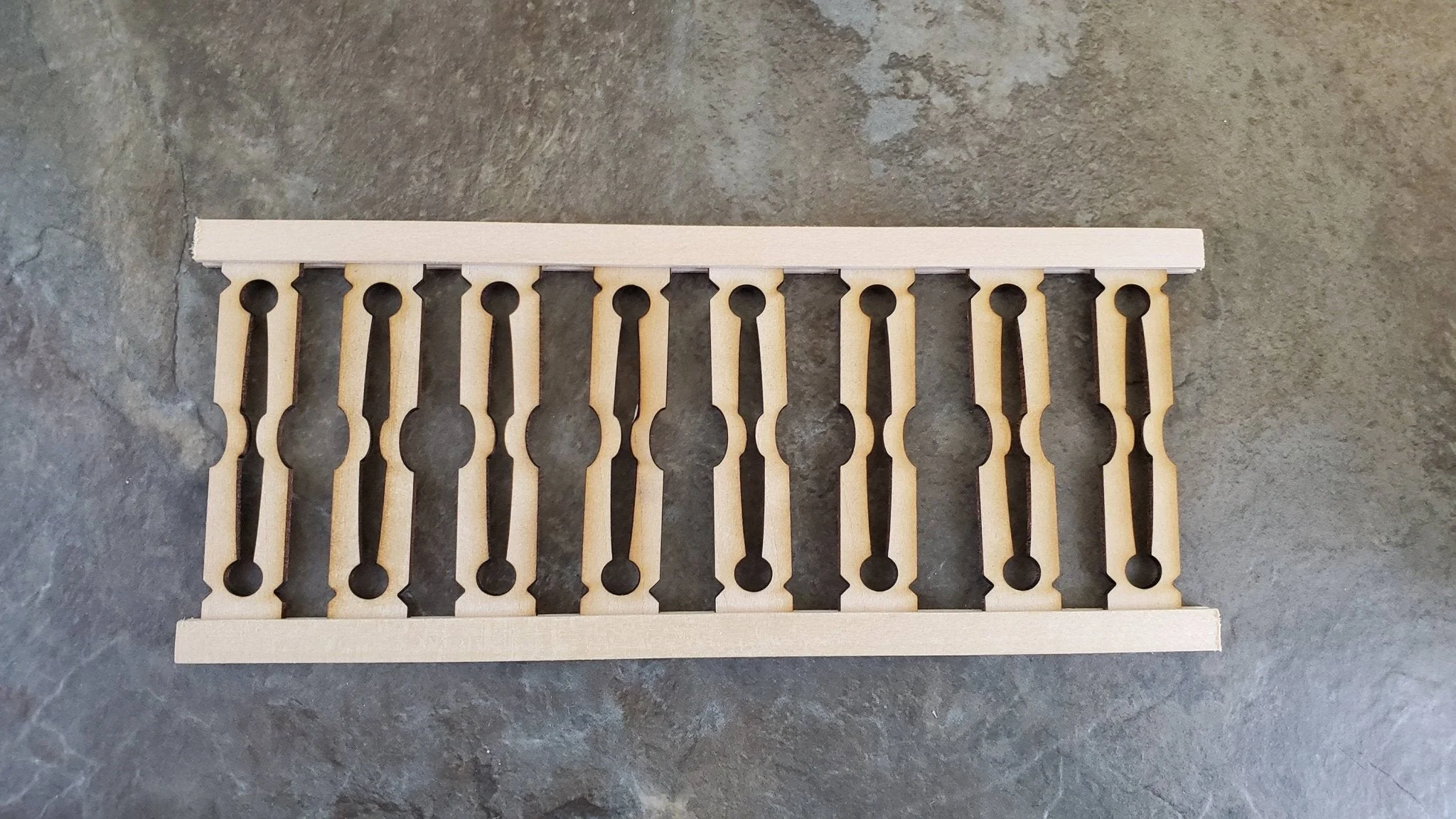 Dollhouse Miniature Flat Balusters for Railings Porches 1:12 Scale 2 1/2" MC057 - Image 3