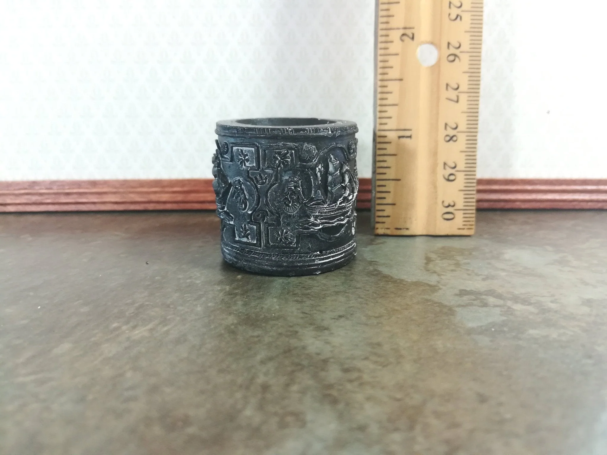 Dollhouse Flower Pot Planter Tall Ship Design Detailed Floor 1:12 Scale - Image 2