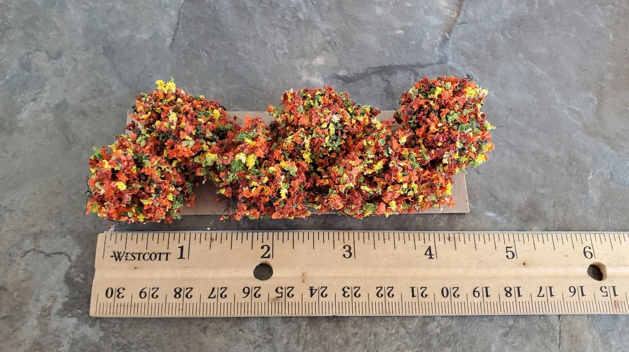 Dollhouse Miniature Flowering Shrub Autumn Blend Small Bush Round 1:12 Scale - Image 3