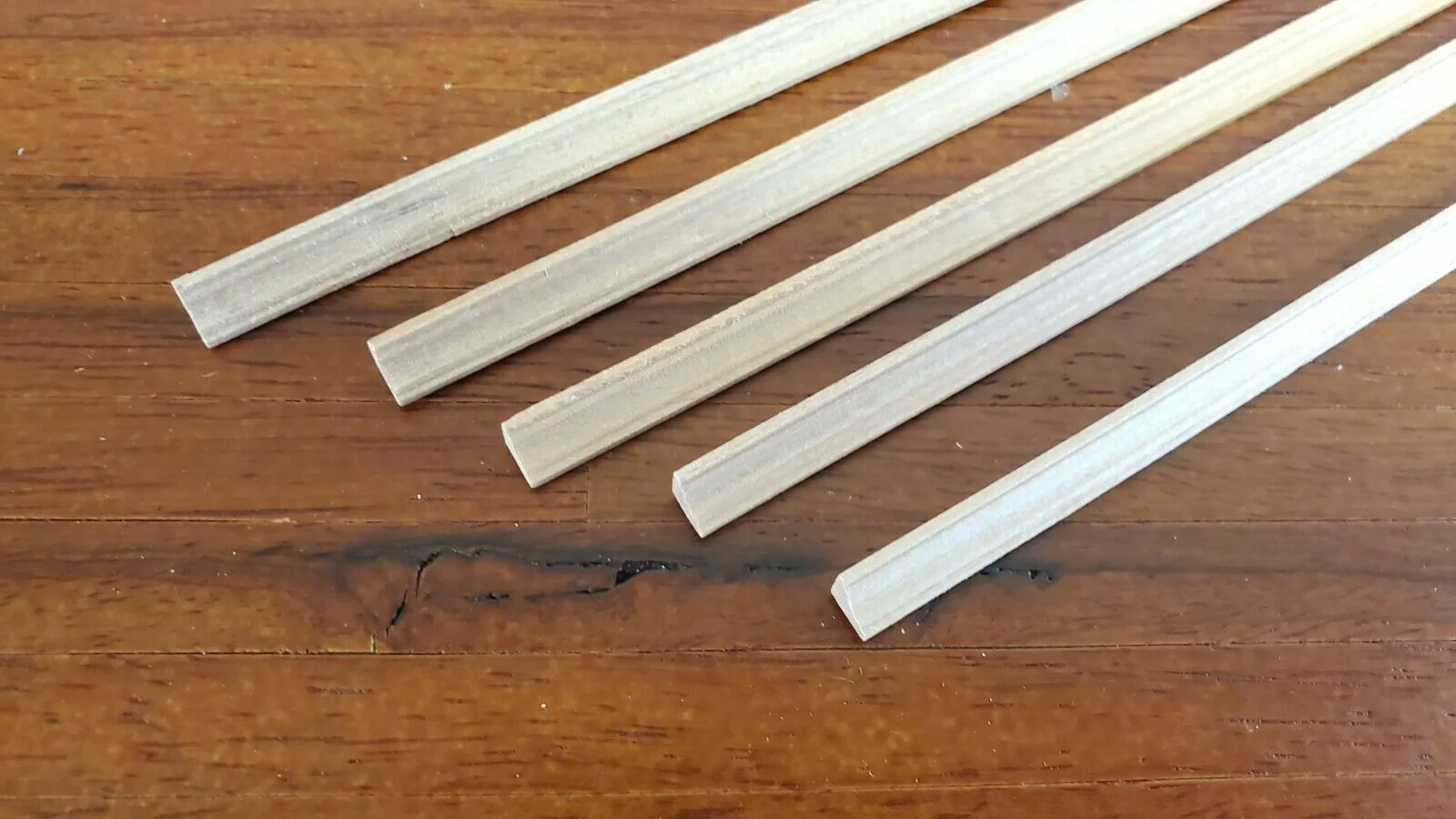 Dollhouse Miniature Half Scale Crown Cornice Molding Trim 5 Pieces 18" long 1:24 - Image 2