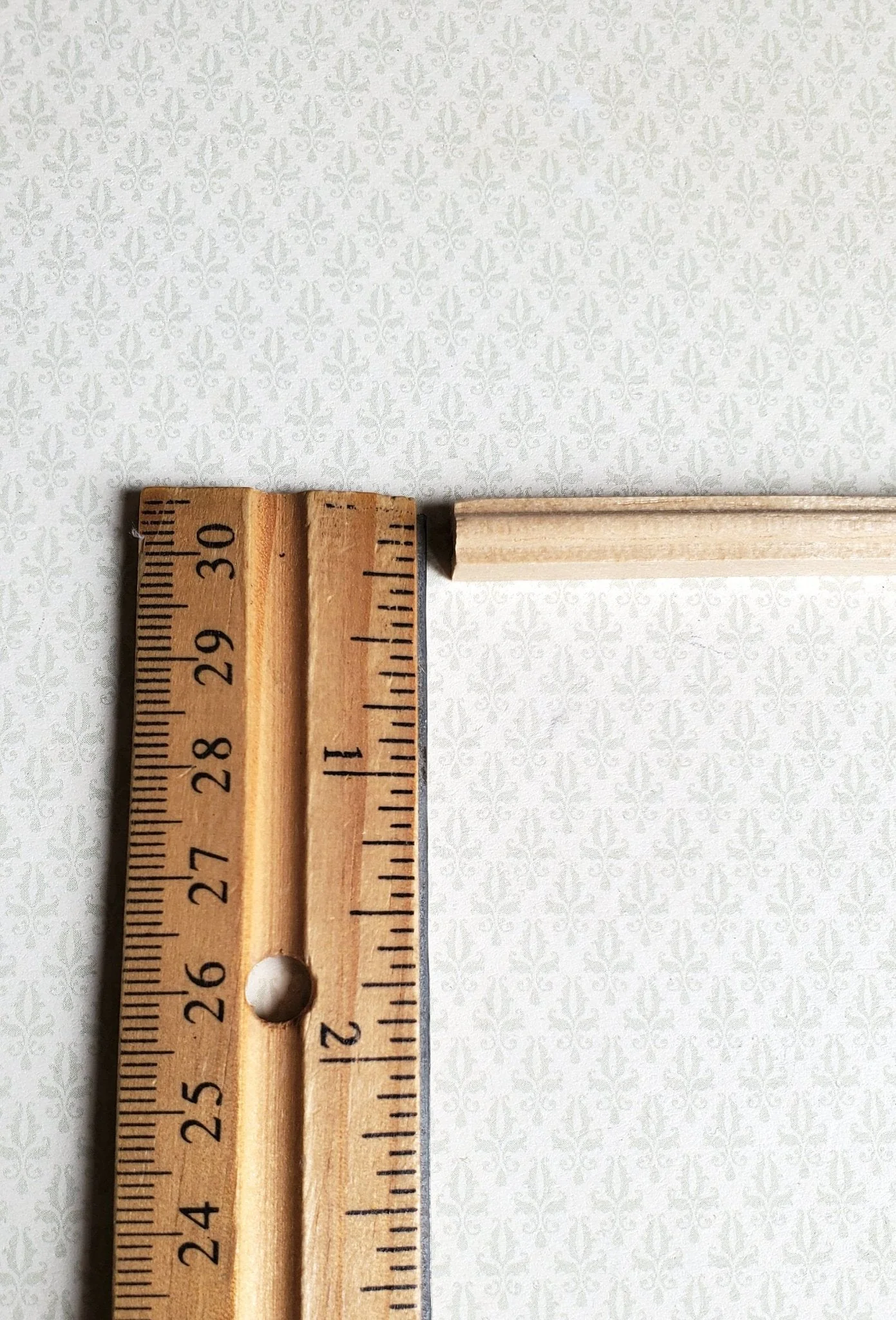 Dollhouse Handrail Banister for Stairs 1/4" w x 18" long 1:12 Scale HW7020 - Image 2