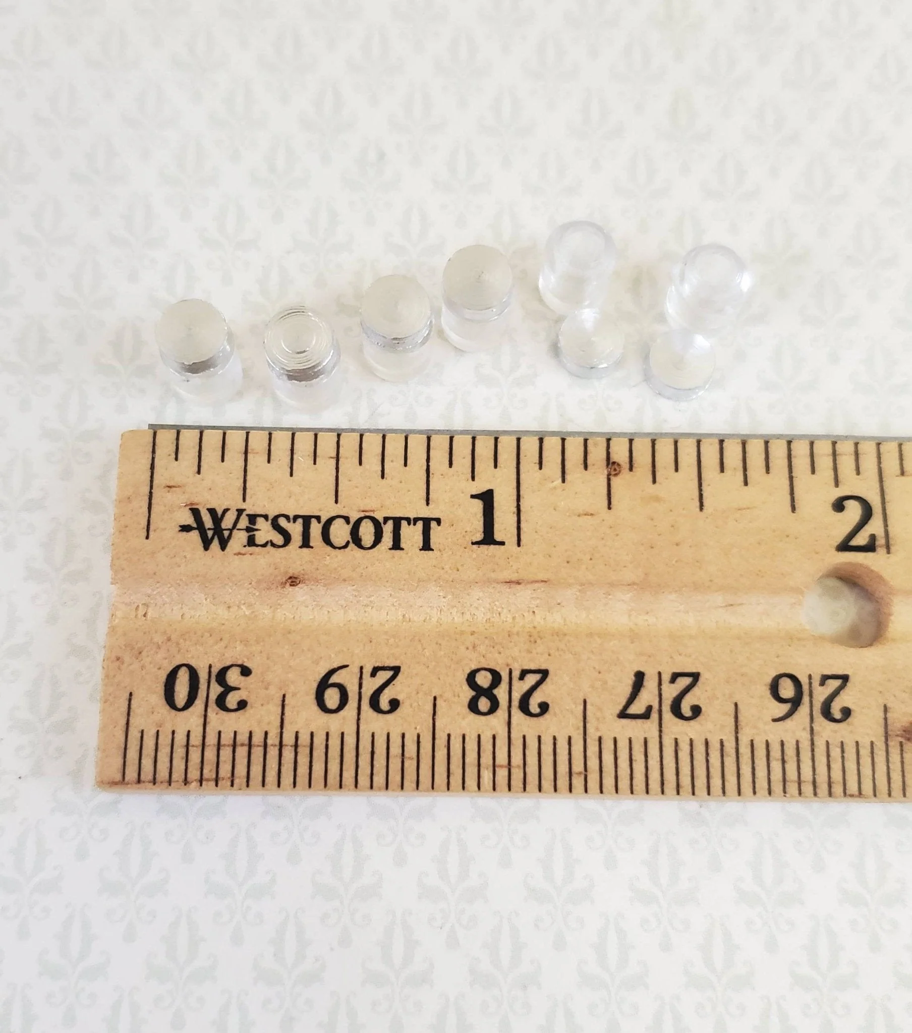 Dollhouse Miniature Jars Tiny for Spices or Baby Food with Lids x6 1:12 Scale - Image 4