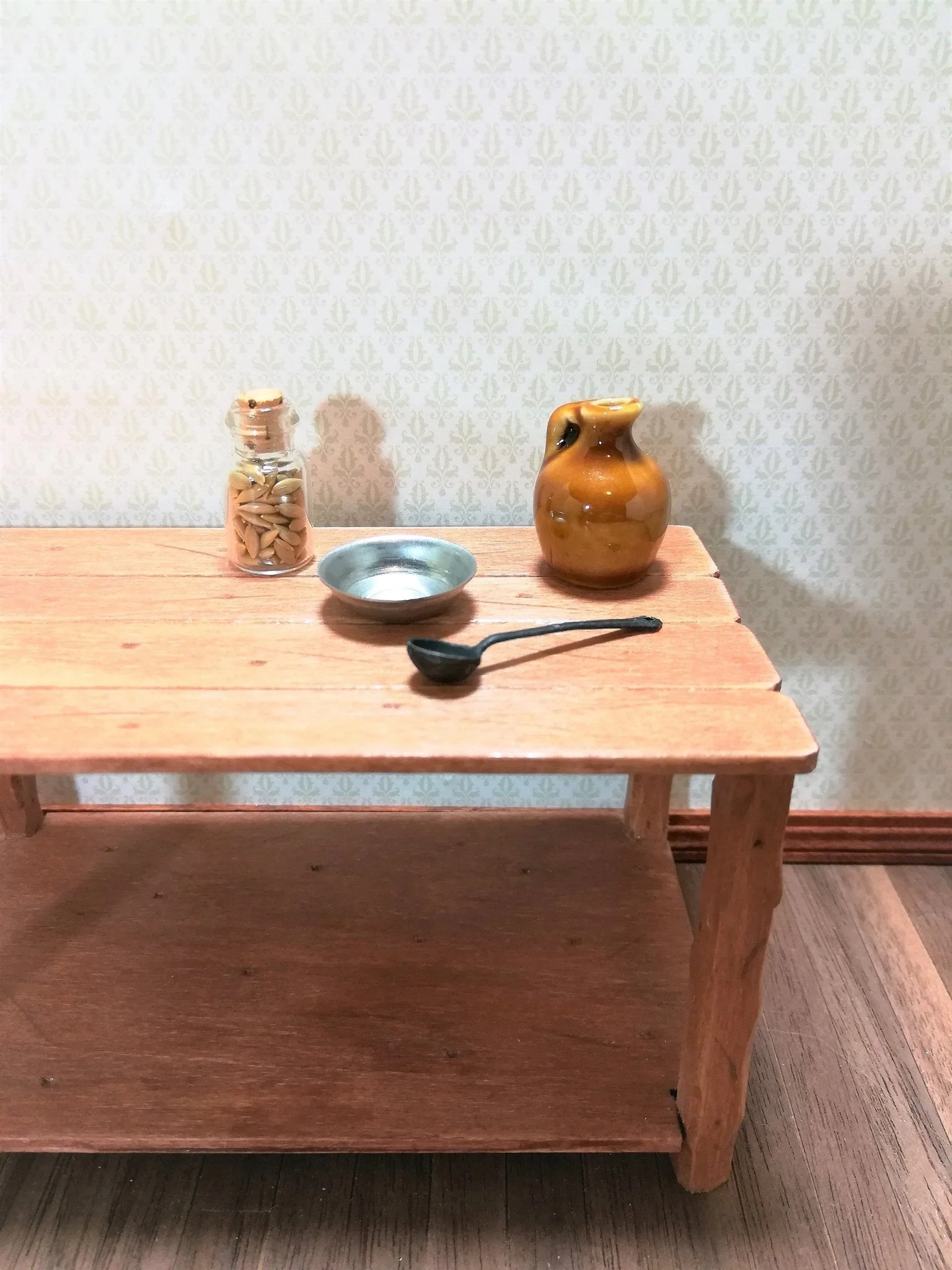 Dollhouse Miniature Ladle Spoon Long Handled Primitive Style 1:12 Scale - Image 2