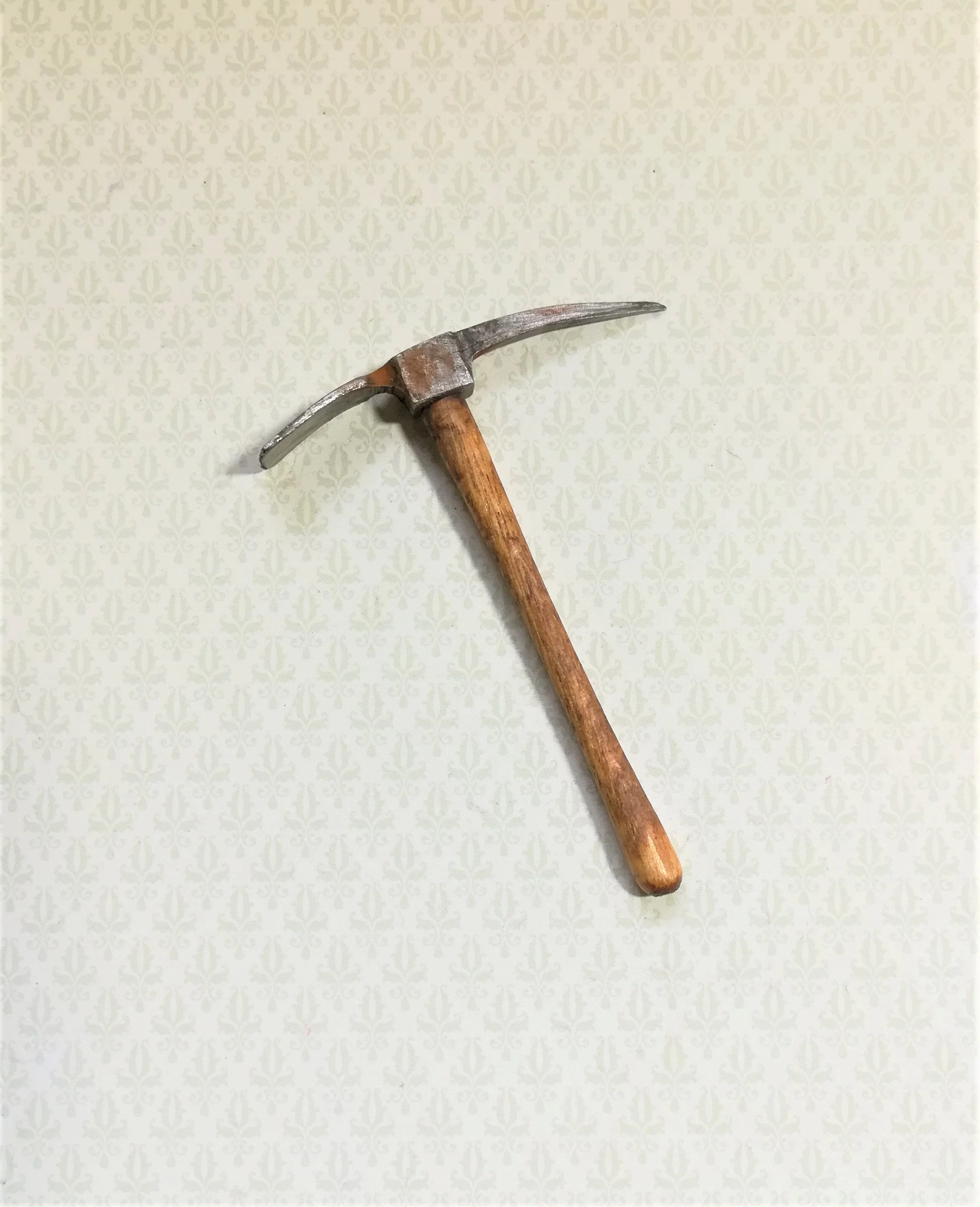 Dollhouse Miniature Mattock Axe Pick Sir Thomas Thumb 1:12 Scale Tool Aged - Image 2