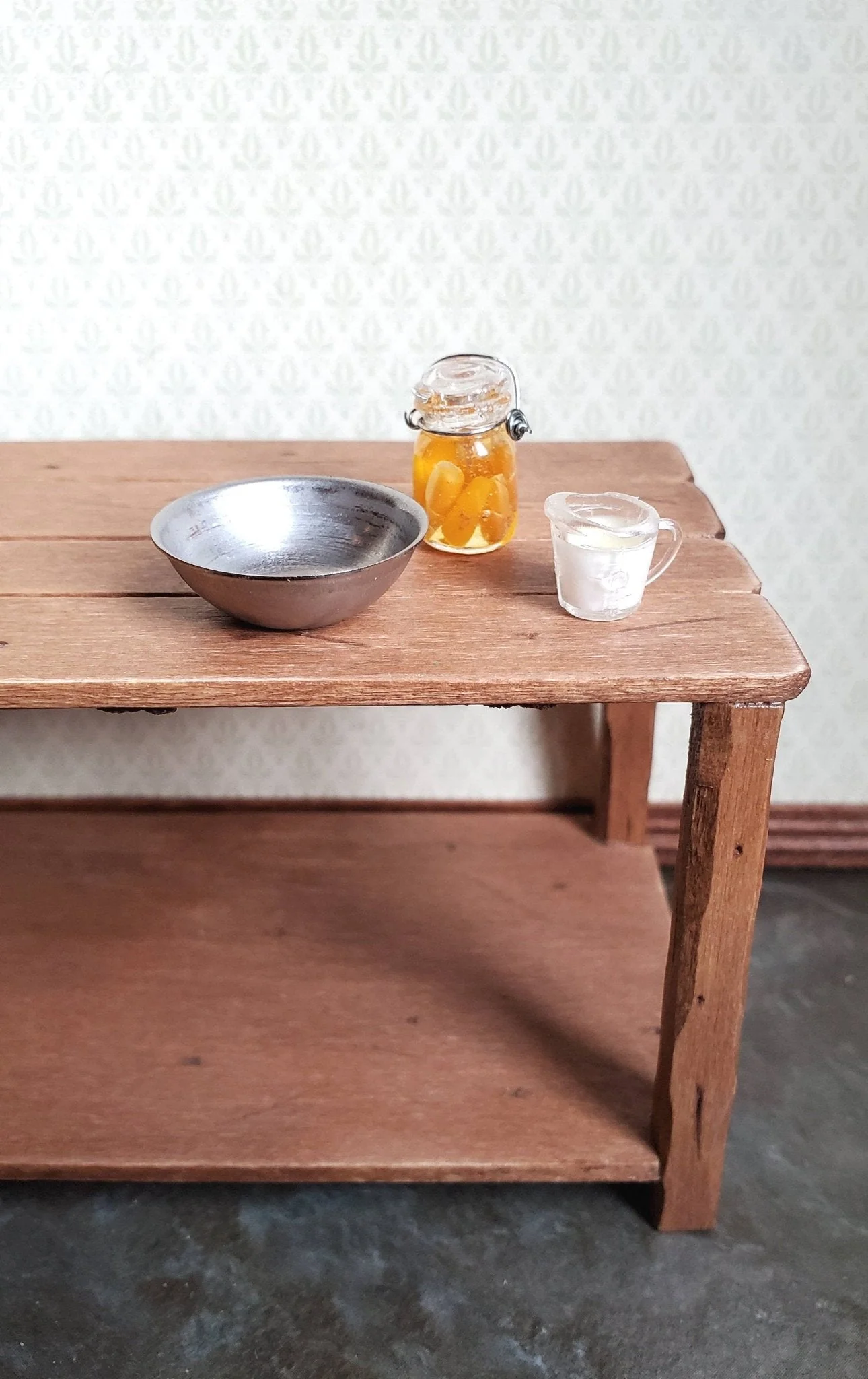 Dollhouse Miniature Milk Filled Measuring Cup 1:12 Scale Kitchen Food Groceries - Image 4