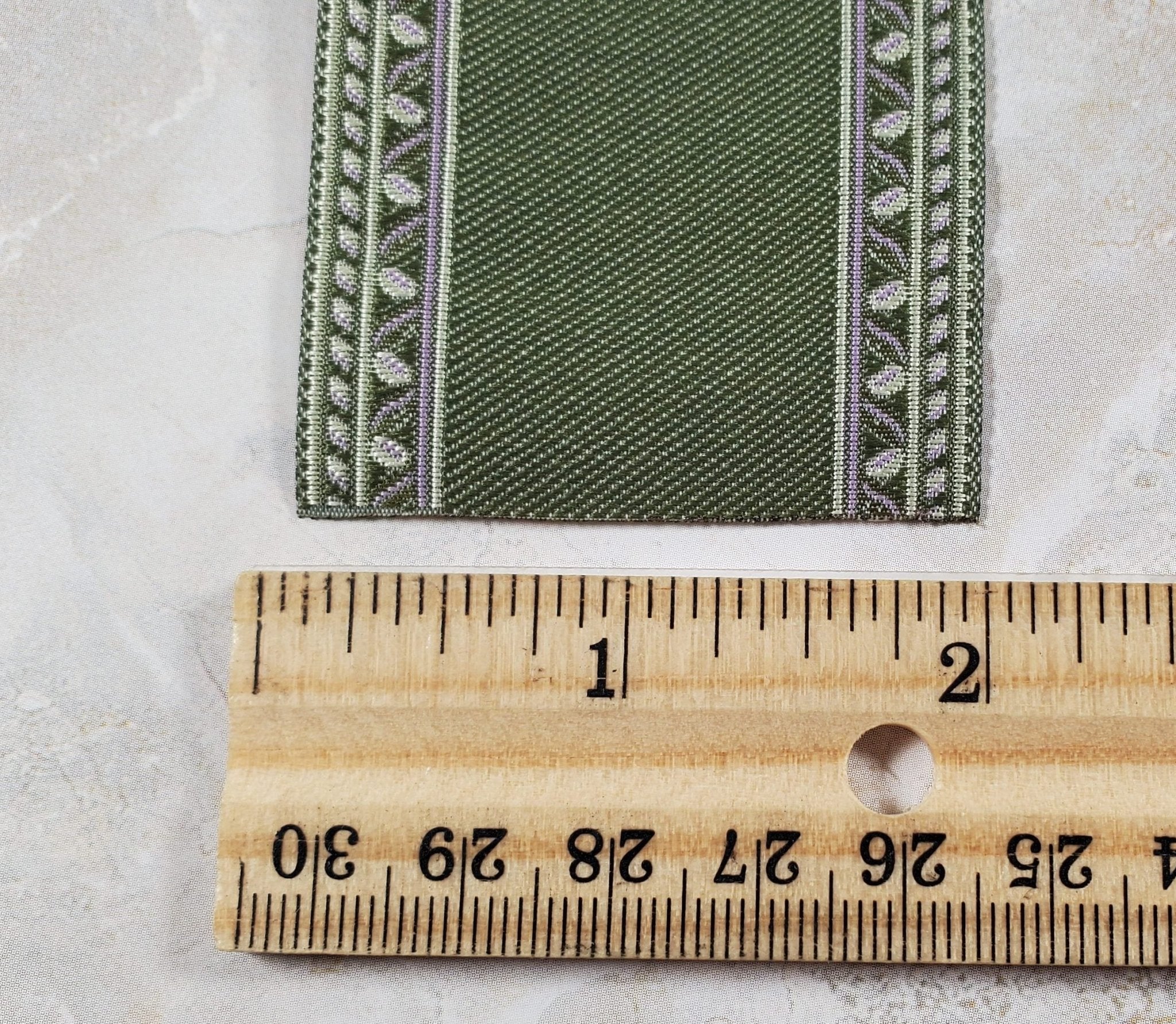 Dollhouse Stair Runner Olive Green Carpet 19" Long 1:12 Scale Miniature - Image 3