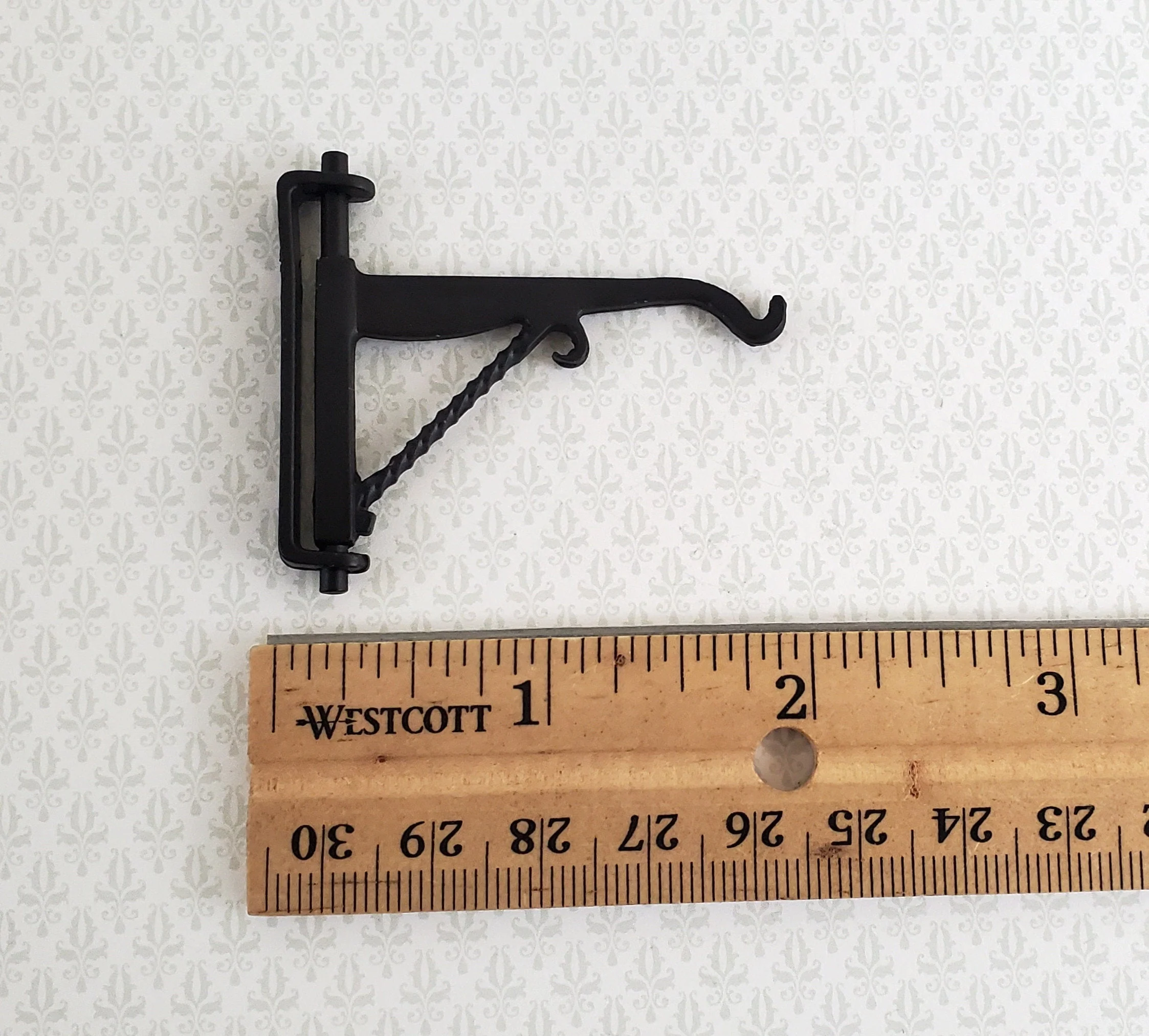 Dollhouse Miniature Oven Fireplace Crane Large 1:12 Scale Metal Movable - Image 3