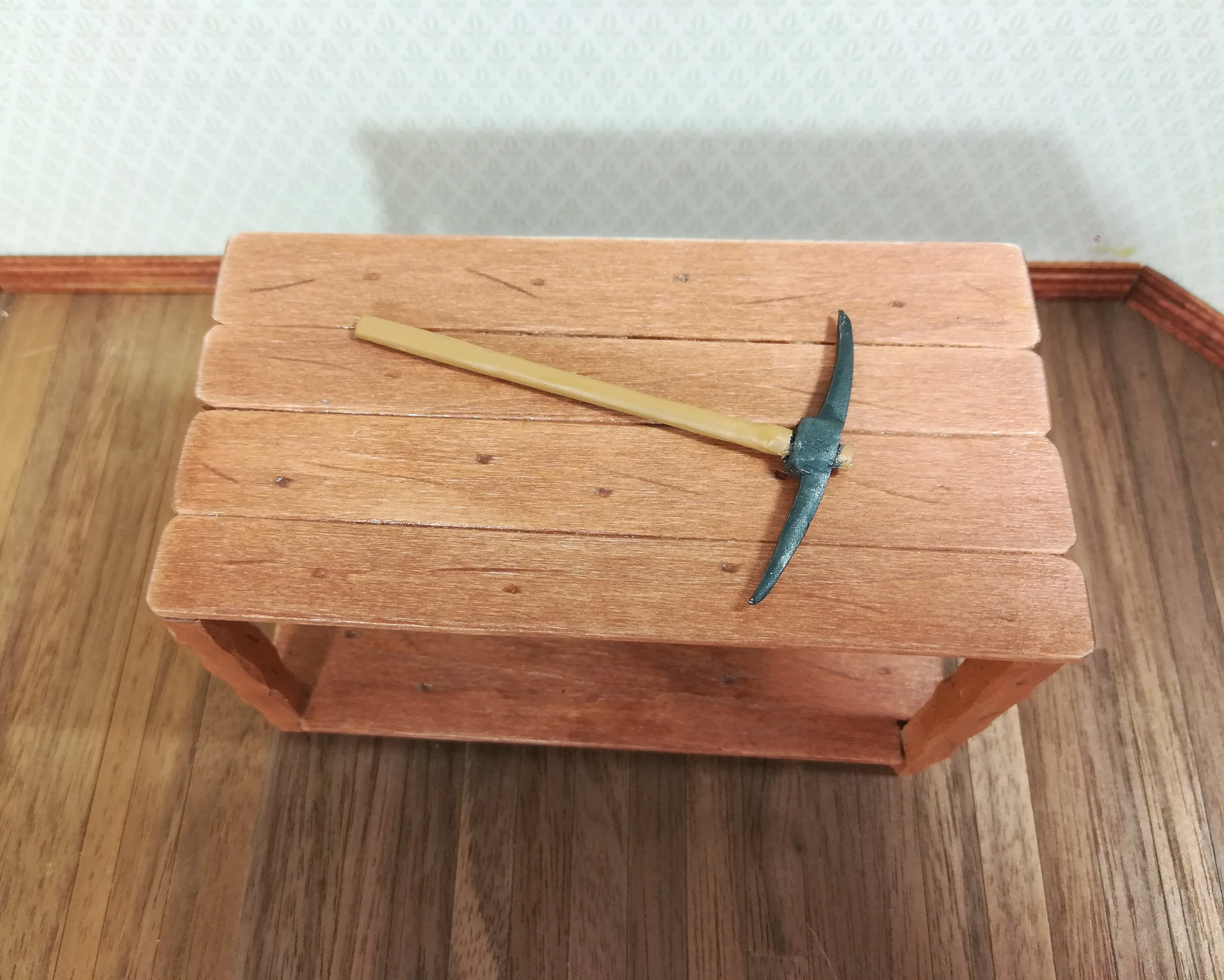 Dollhouse Miniature Pick Axe Large Gold Miners Tool 1:12 Scale Metal