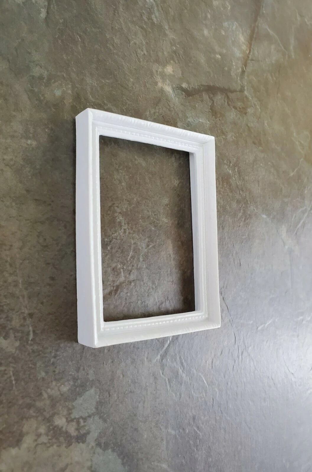 Dollhouse Miniature Picture Frame Large White for Paintings 1:12 Scale - Image 2