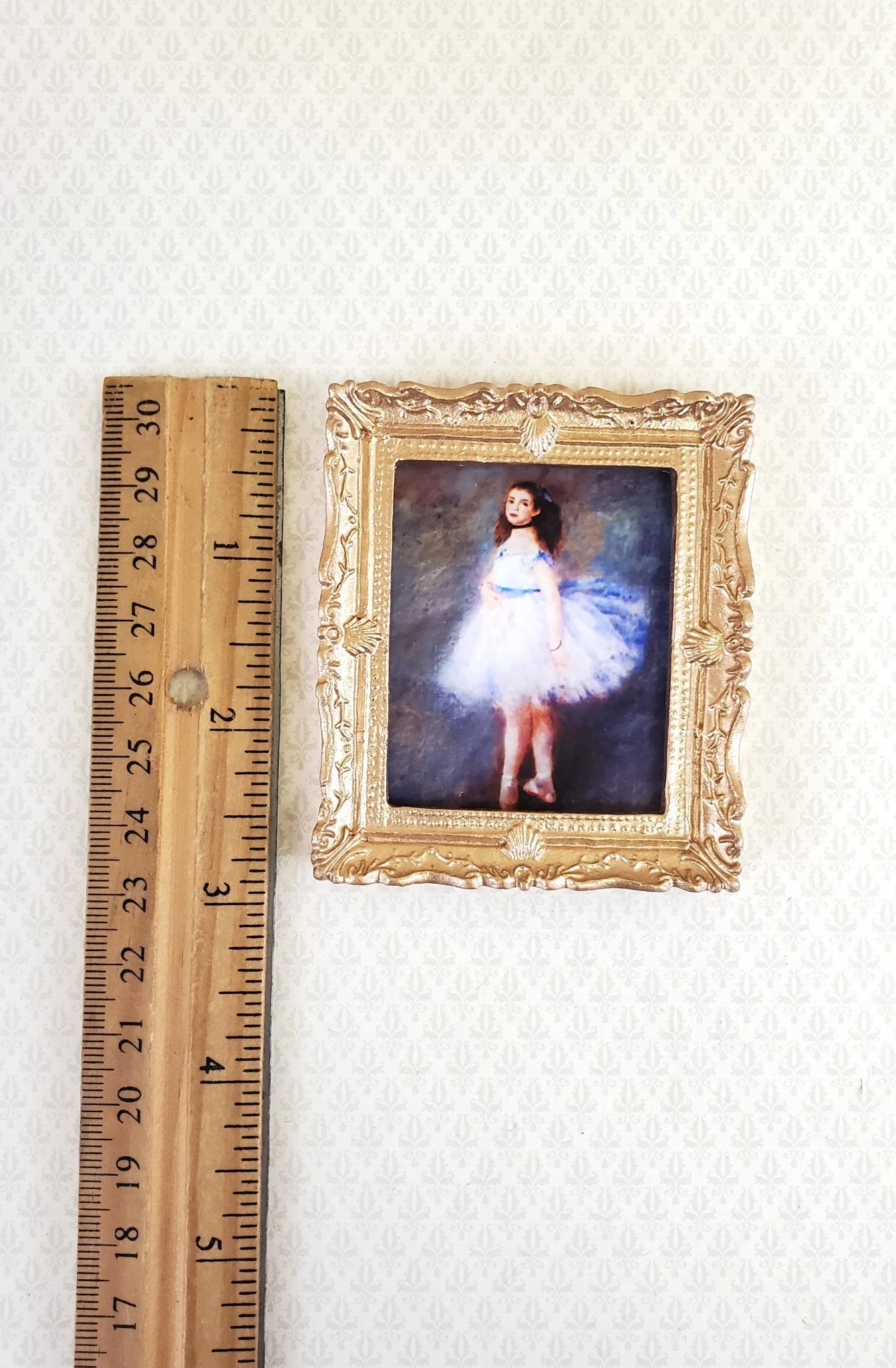Miniature The Dancer Ballerina by Renoir Framed Print 1:12 Scale Handmade - Image 2