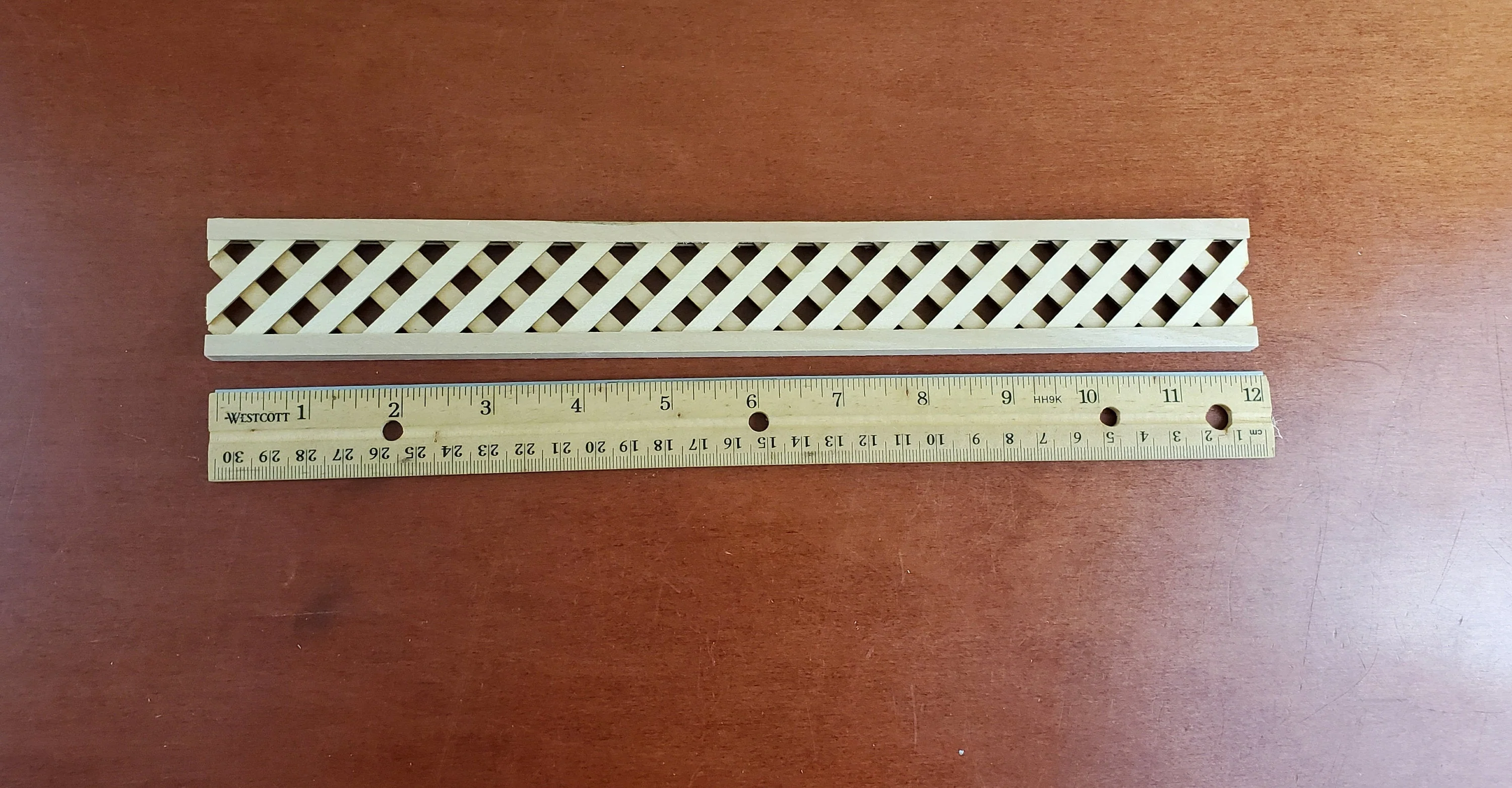 Dollhouse Miniature Porch Lattice Garden Panel Decorative Wood 1:12 Scale - Image 2