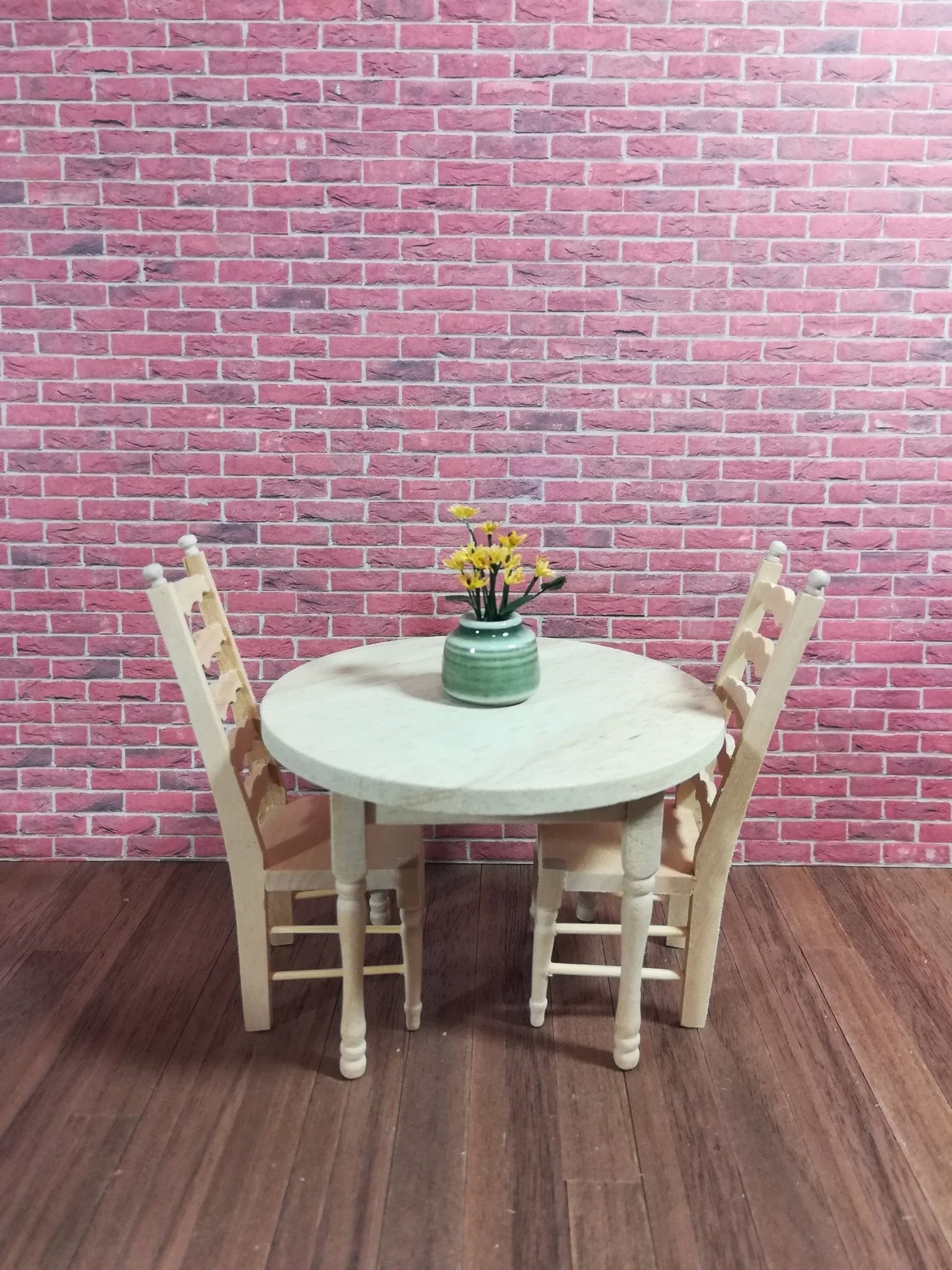 Dollhouse Miniature Red Brick Textured Embossed Paper 1:12 Scale - Image 2