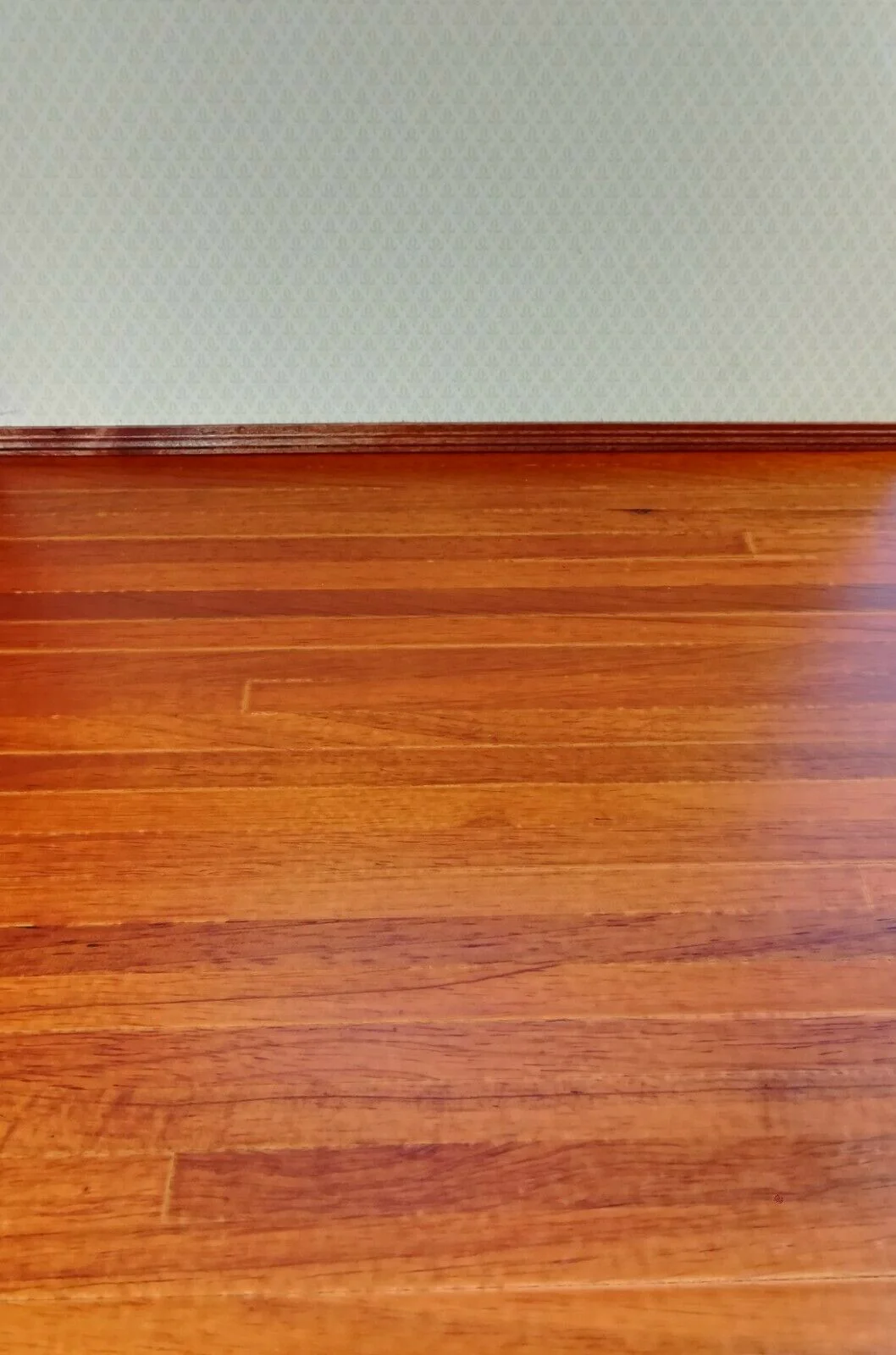 Dollhouse Miniature Red Oak Real Wood Flooring Wide Planks Gloss Finish 18" x 12 - Image 3