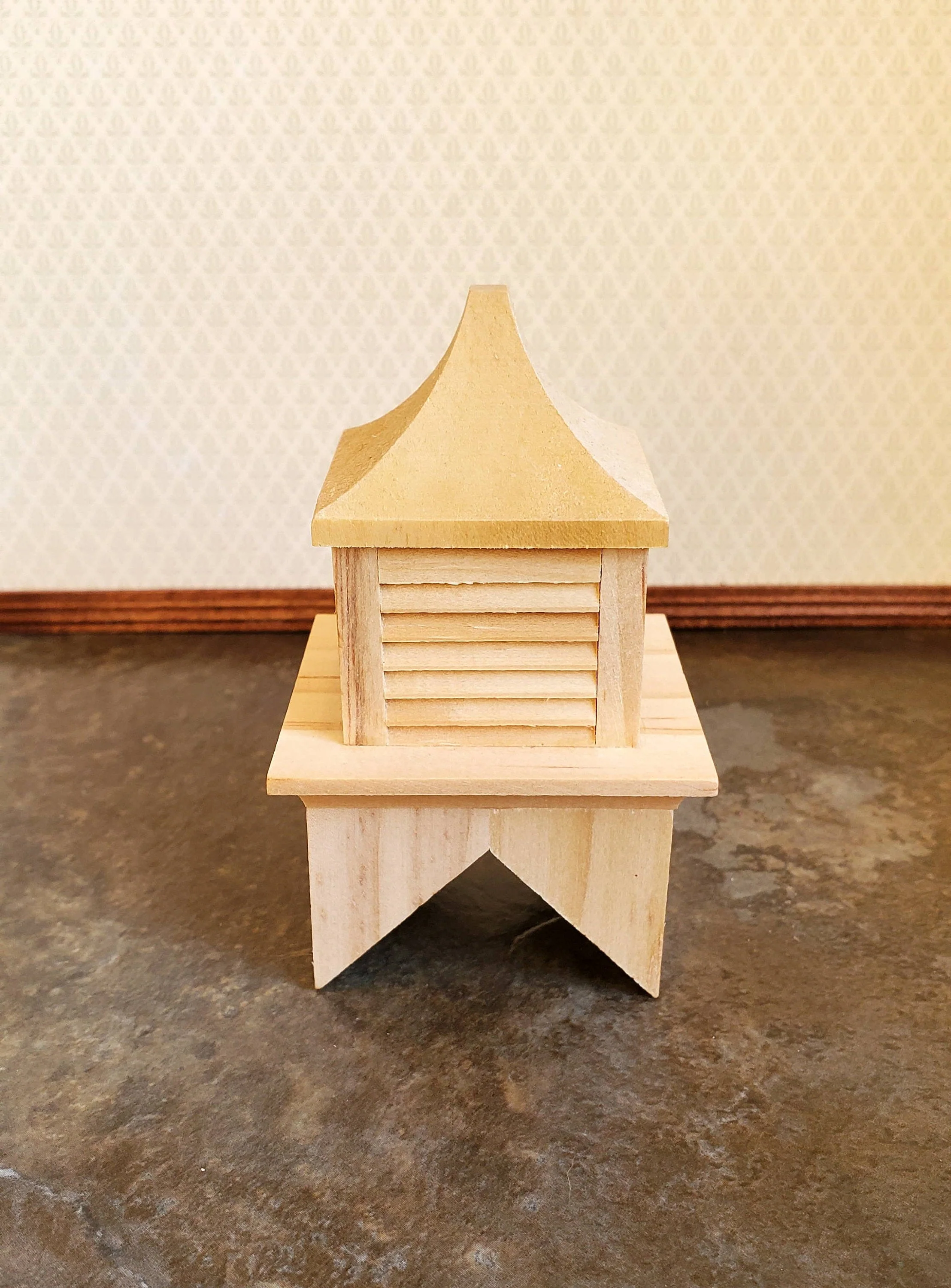 Dollhouse Miniature Roof Cupola Wood Houseworks 1:12 Scale 45 Degree Pitch Roof - Image 2