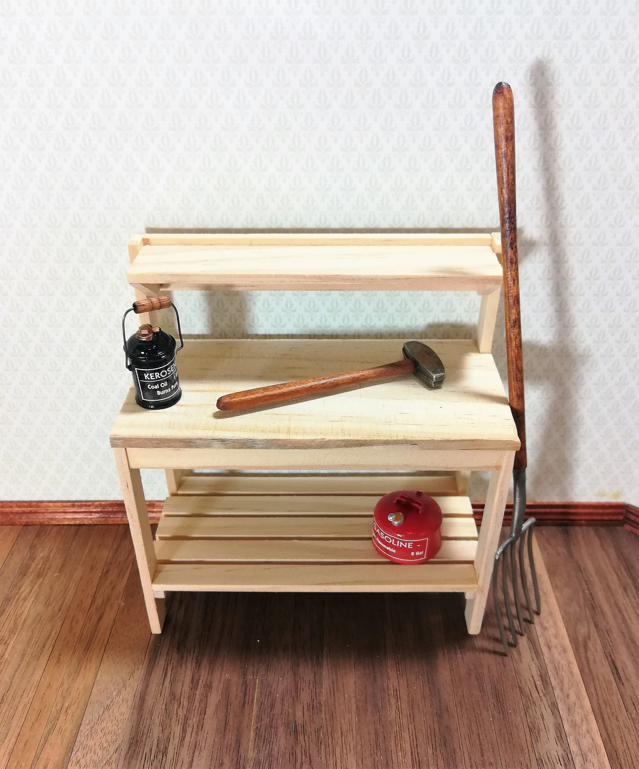 Dollhouse Miniature Sledgehammer Metal & Wood Sir Thomas Thumb 1:12 Scale Tool - Image 3