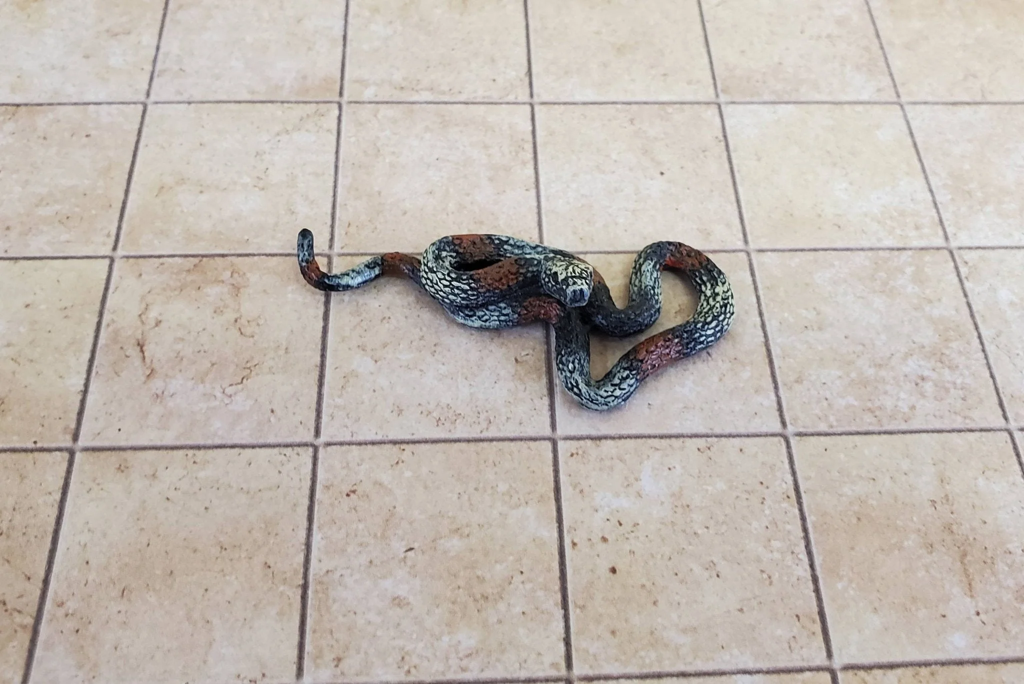 Dollhouse Miniature Snake Ringed Hognose 1:12 Scale Pet Animal Falcon Minis