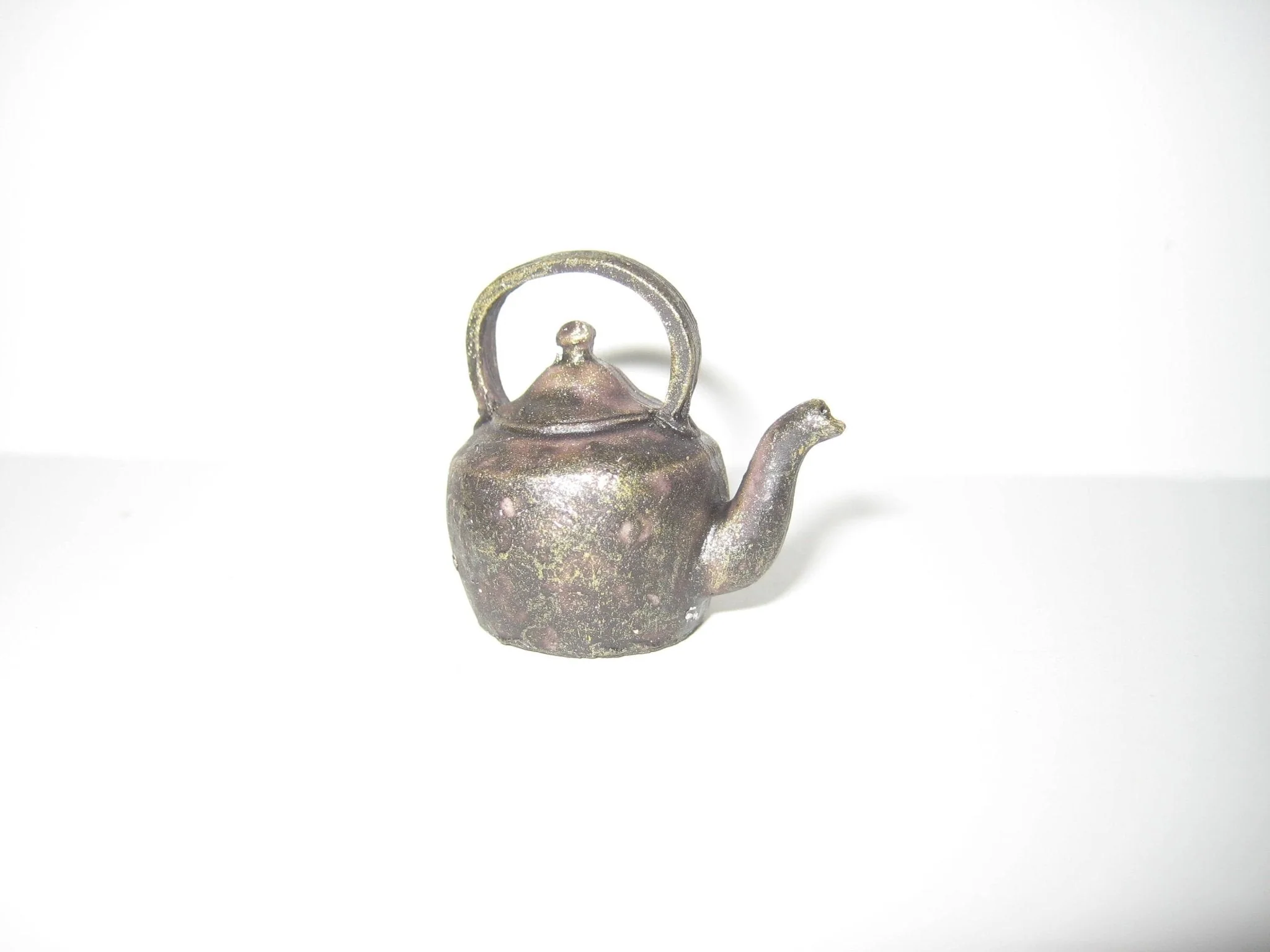 Dollhouse Miniature Stove Kettle Large Faux Cast Iron for 1:12 scale house