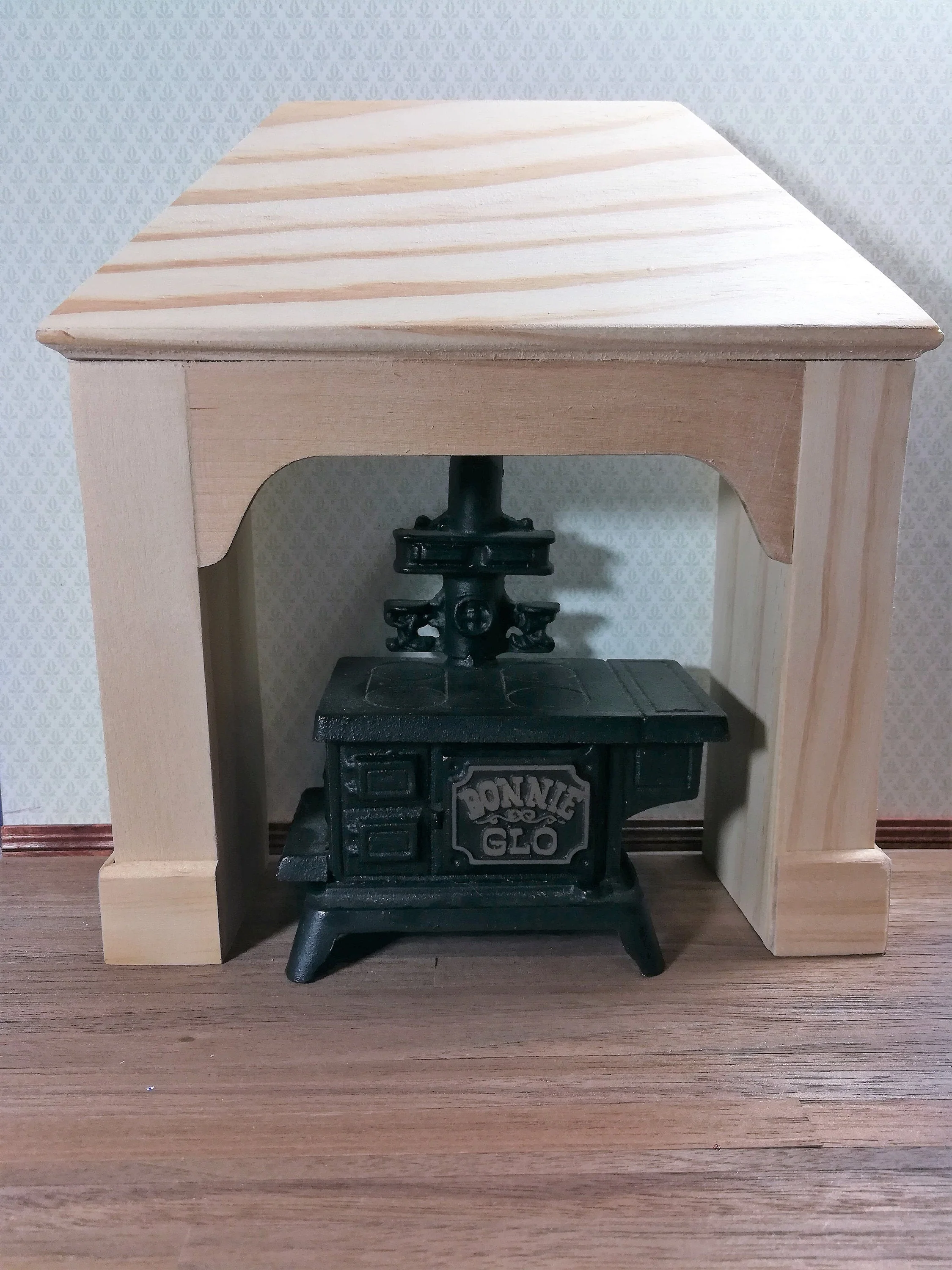 Dollhouse Miniature Stove Surround Large Kitchen Unfinished DIY 1:12 Scale - Image 3