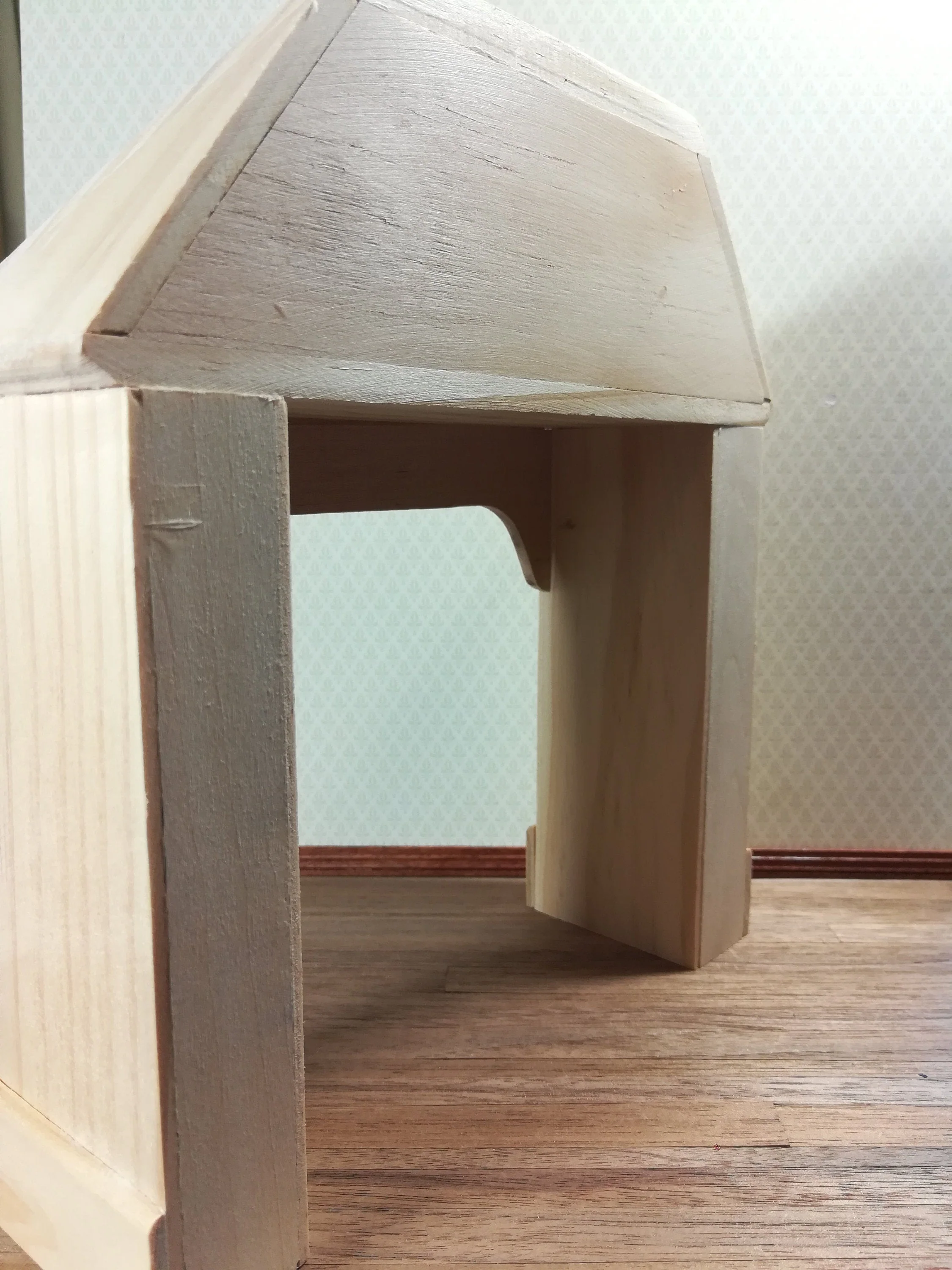 Dollhouse Miniature Stove Surround Large Kitchen Unfinished DIY 1:12 Scale - Image 4