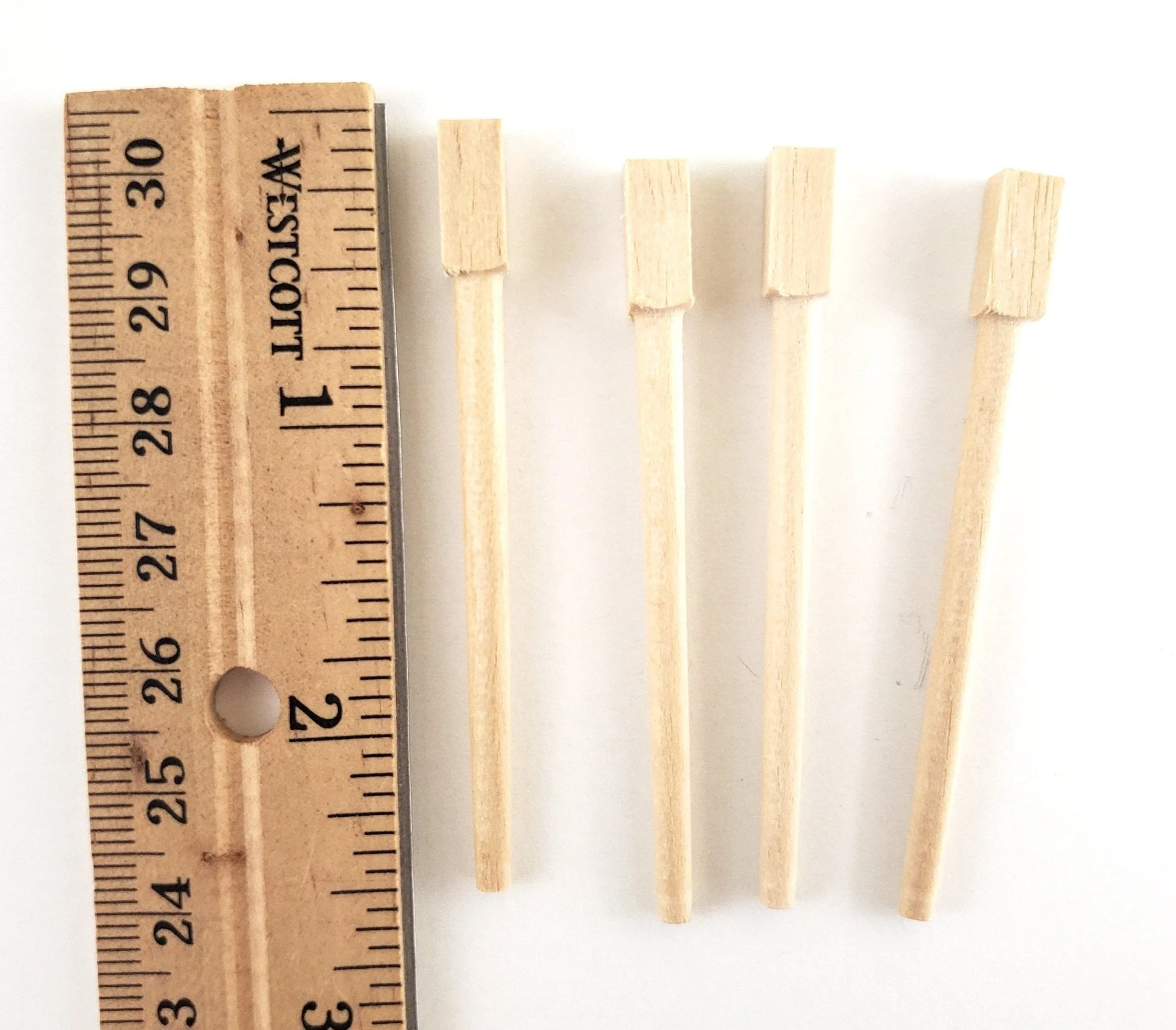 Dollhouse Miniature Table Legs Basic Wood 4 Pieces 1:12 Scale 2 1/2" Long Houseworks 12010 - Image 3