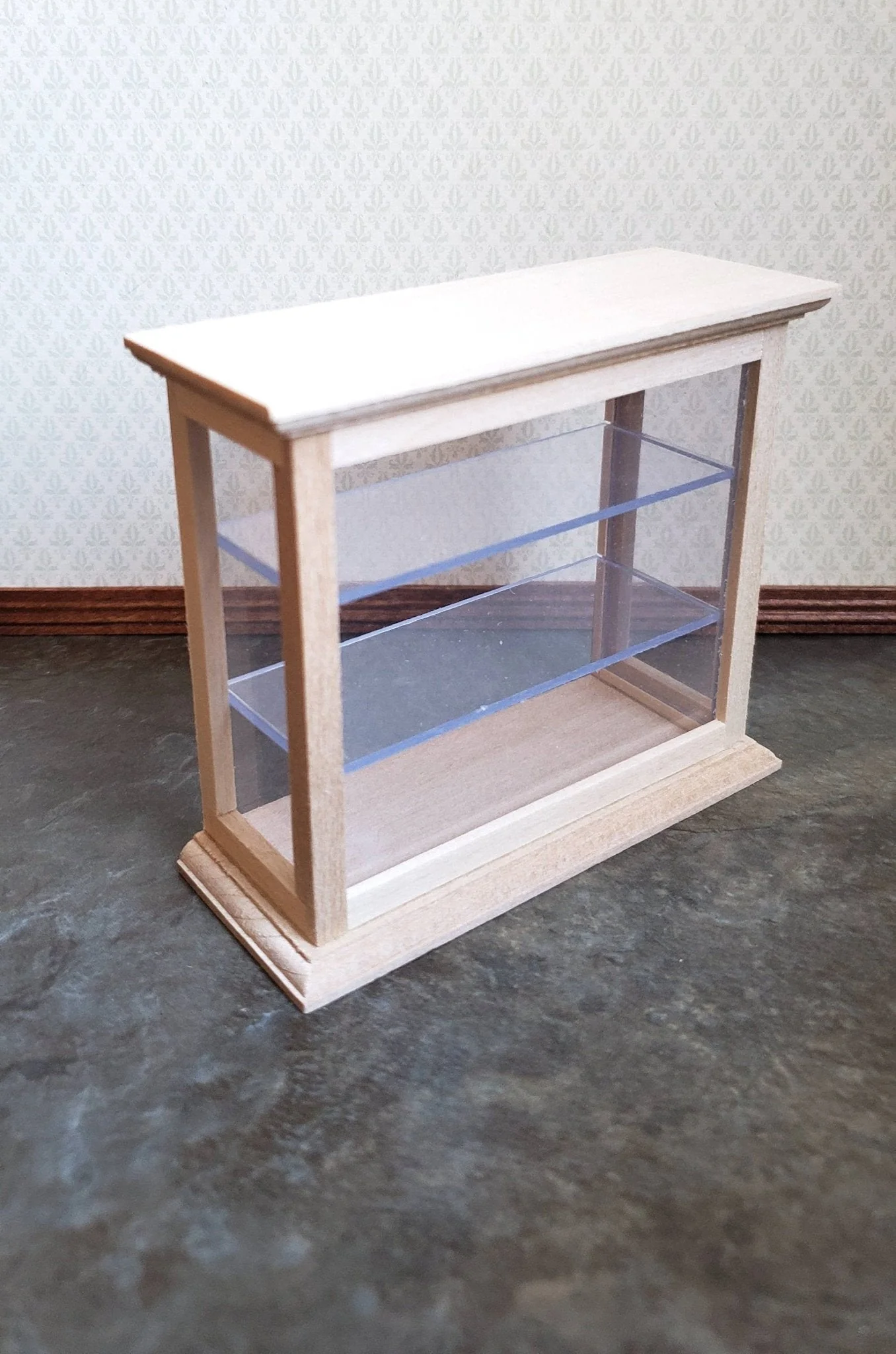 Dollhouse Miniature Tall Counter for Store or Shop Shelves 1:12 Scale Furniture Unfinished - Image 2
