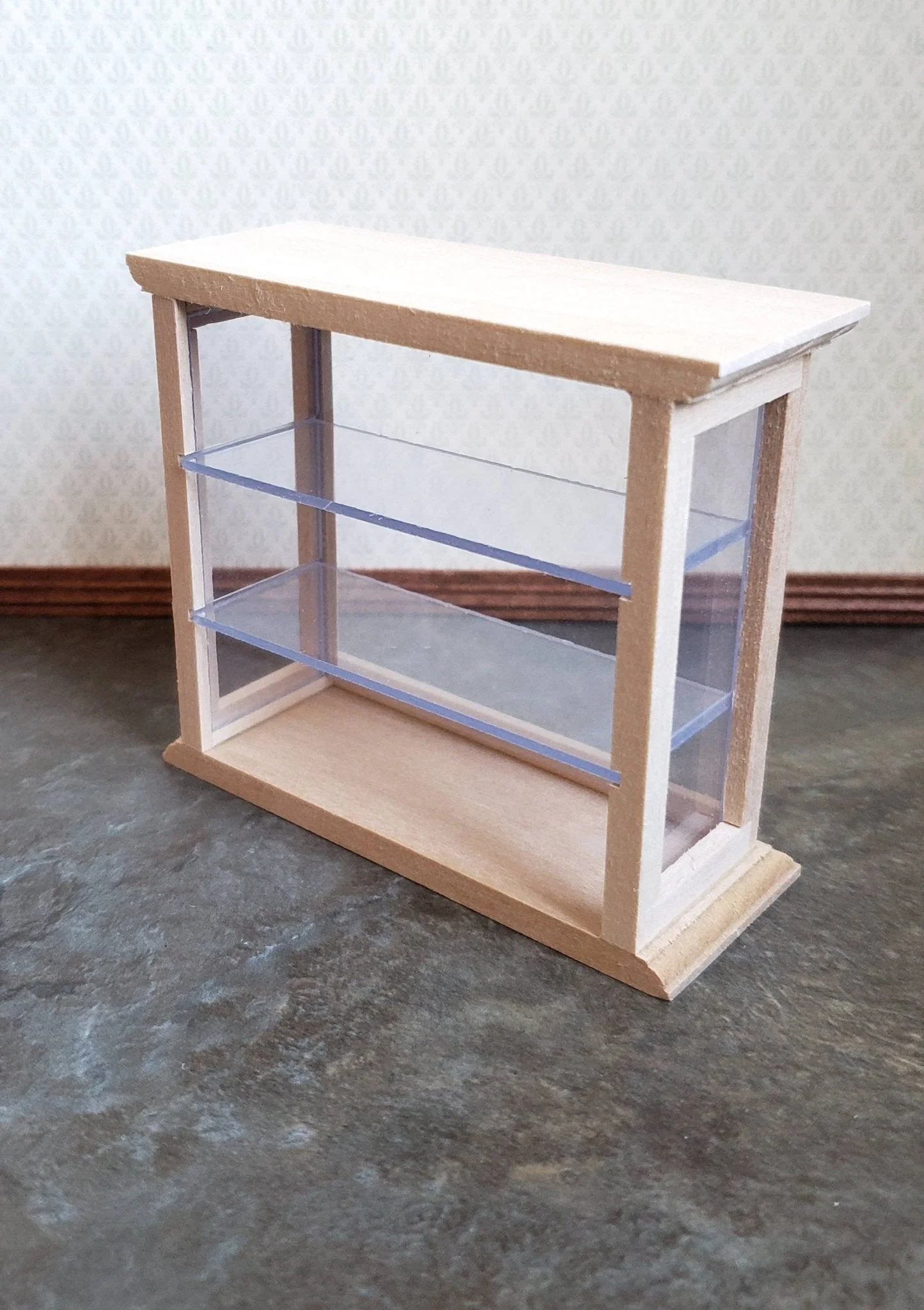 Dollhouse Miniature Tall Counter for Store or Shop Shelves 1:12 Scale Furniture Unfinished - Image 3