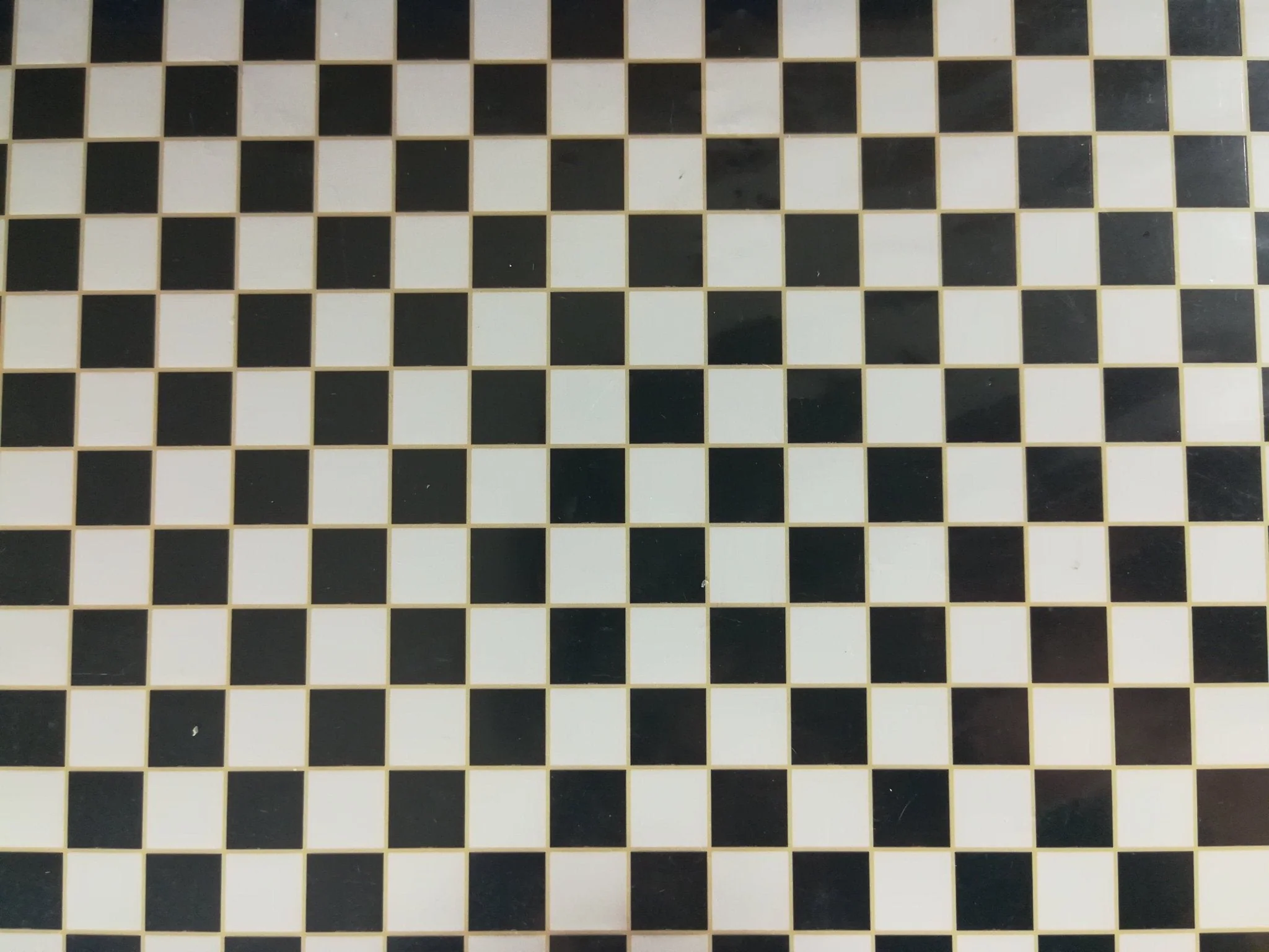 Dollhouse Miniature Tile Flooring Black & White Checked Squares 1:12 Scale Floor - Image 2