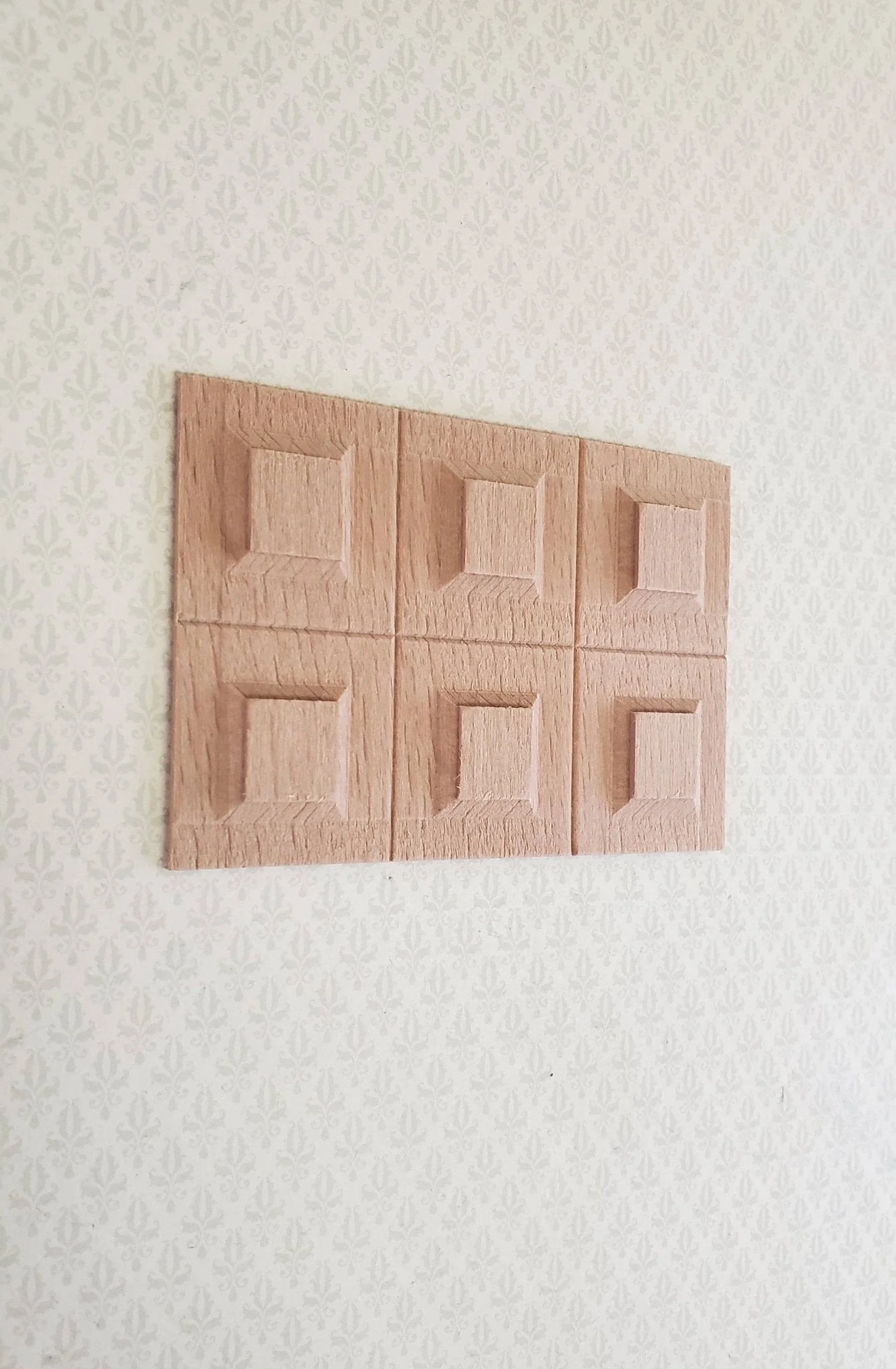 Dollhouse Miniature Wainscot Wall Panel Wood Paneling Raised Panels 1:12 Scale 71071 - Image 4