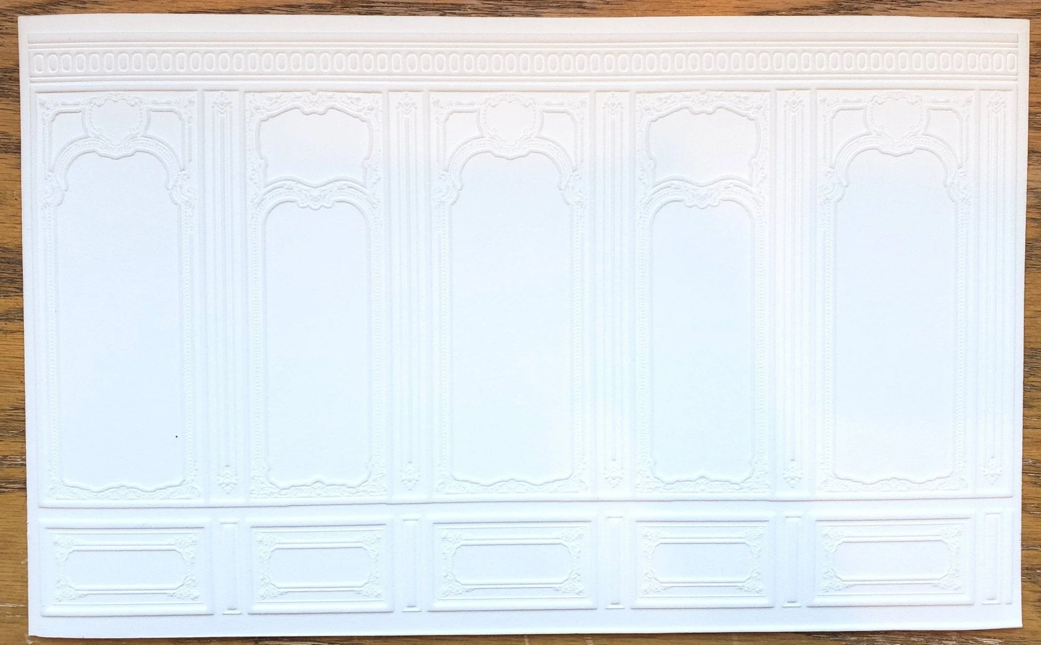 Dollhouse Wall Panels Embossed Textured Foam Board 1:12 Scale Miniature World Model 34935