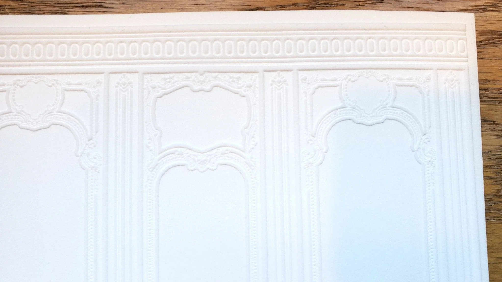Dollhouse Wall Panels Embossed Textured Foam Board 1:12 Scale Miniature World Model 34935 - Image 2