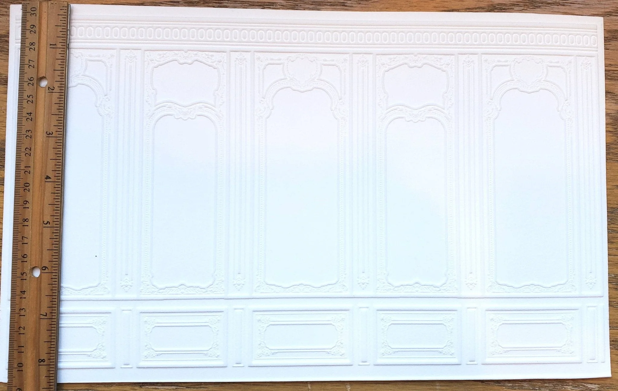 Dollhouse Wall Panels Embossed Textured Foam Board 1:12 Scale Miniature World Model 34935 - Image 3