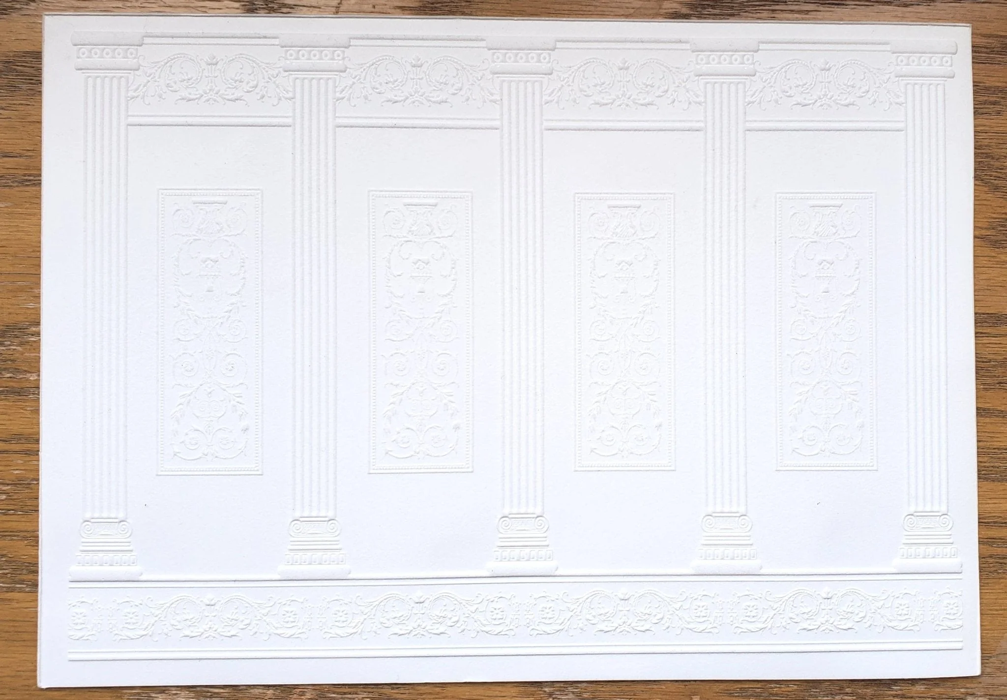 Dollhouse Wall Panels Embossed Textured Foam Board 1:12 Scale Miniature World Model 34936