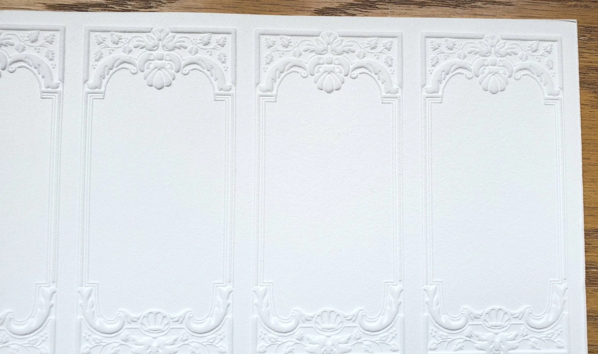 Dollhouse Wall Panels Embossed Textured Foam Board 1:12 Scale Miniature World Model 34937 - Image 2