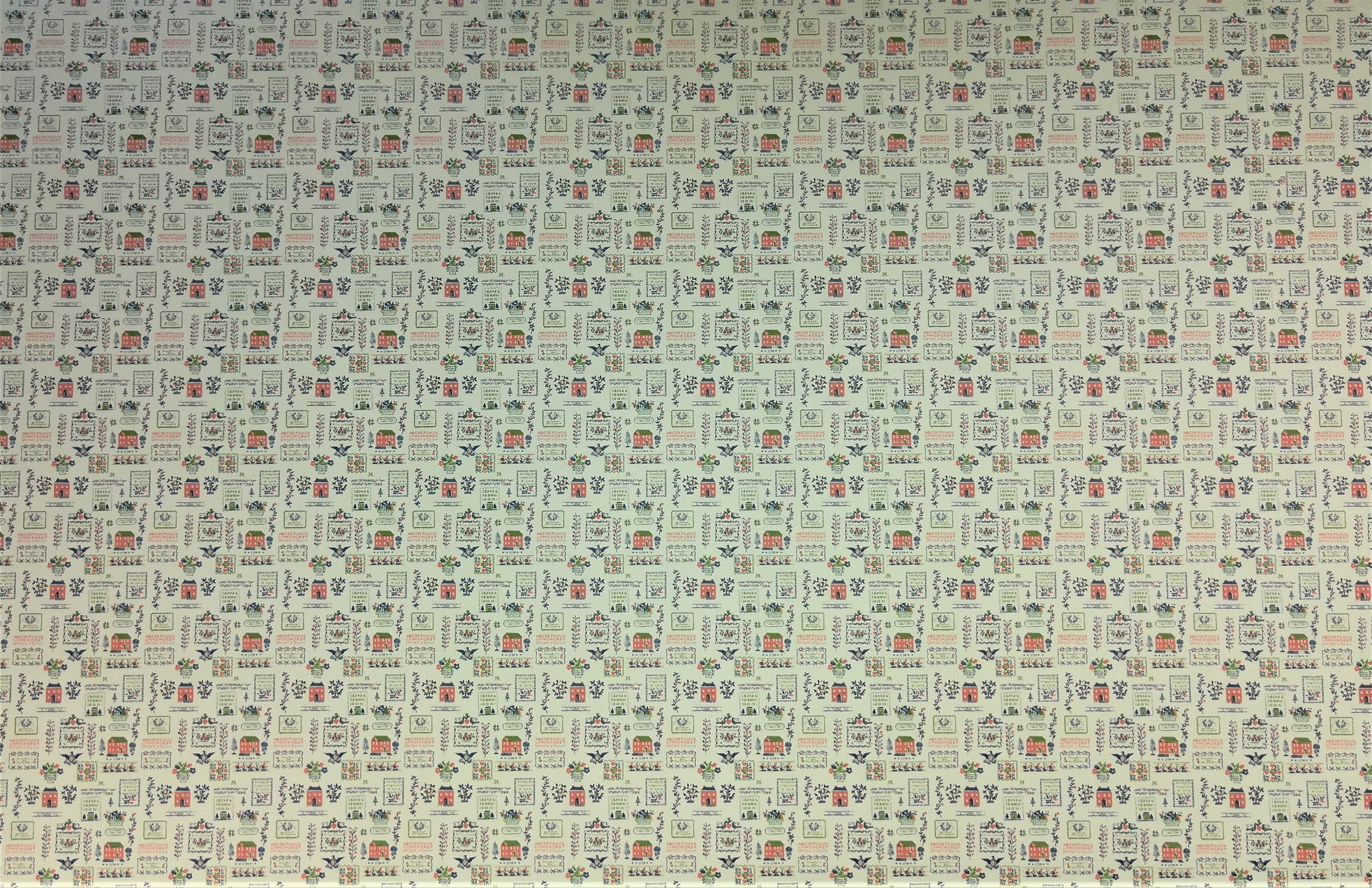 Dollhouse Miniature Wallpaper Kitchen "Mini Sampler" Federal Colonial Style 1:12 Scale - Image 3