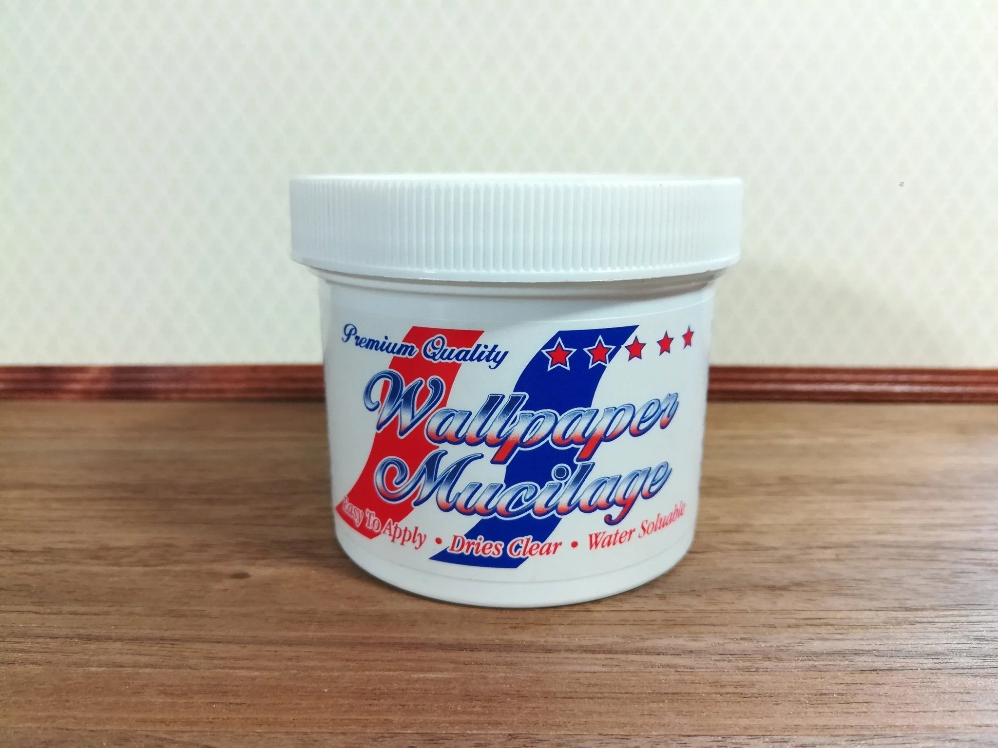 Dollhouse Miniature Wallpaper Paste Mucilage Water Soluble 4 oz