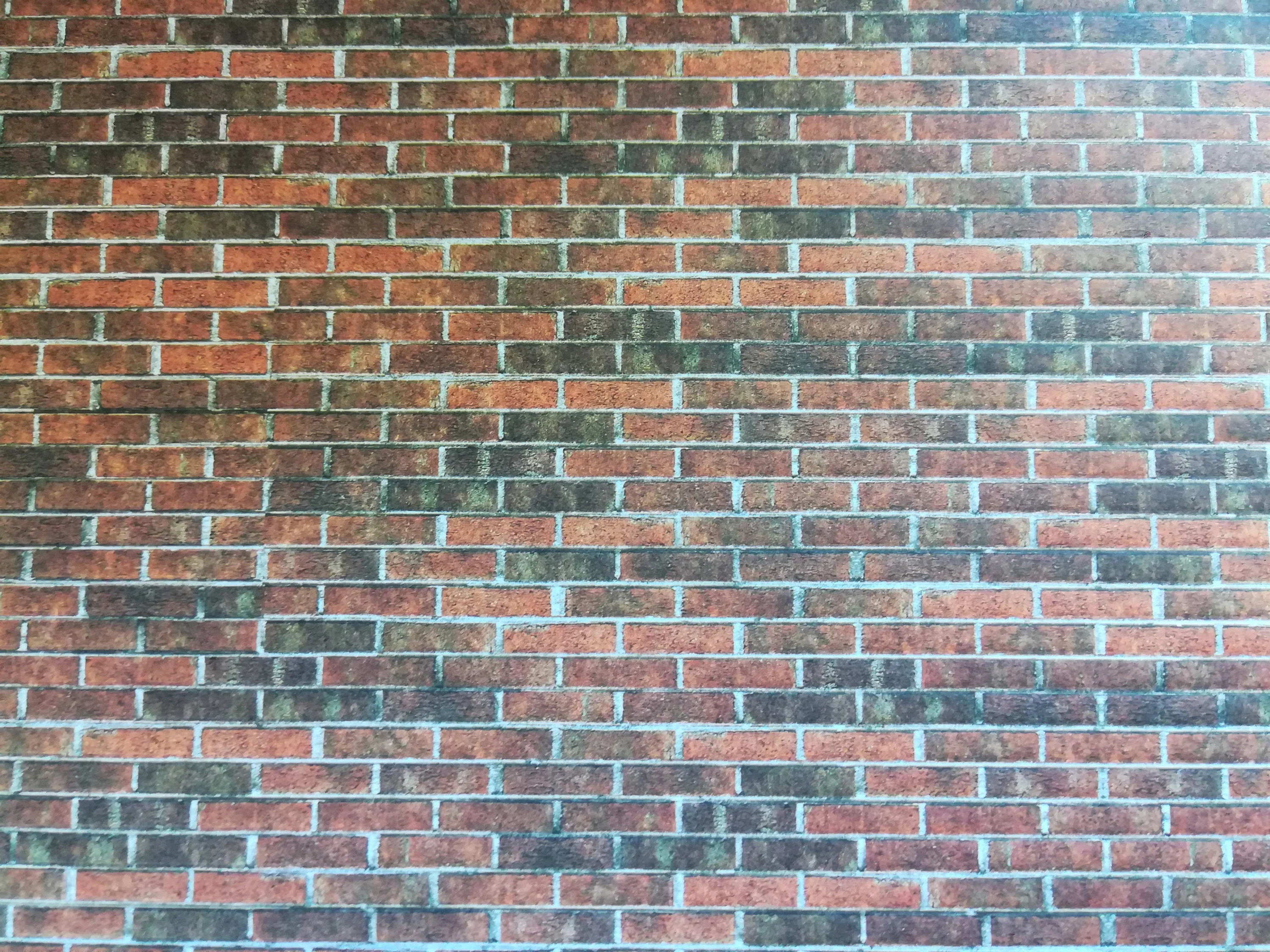 Miniature Weathered Brick Seamless Embossed Paper 1:12 Scale World Model Dollhouse - Image 2
