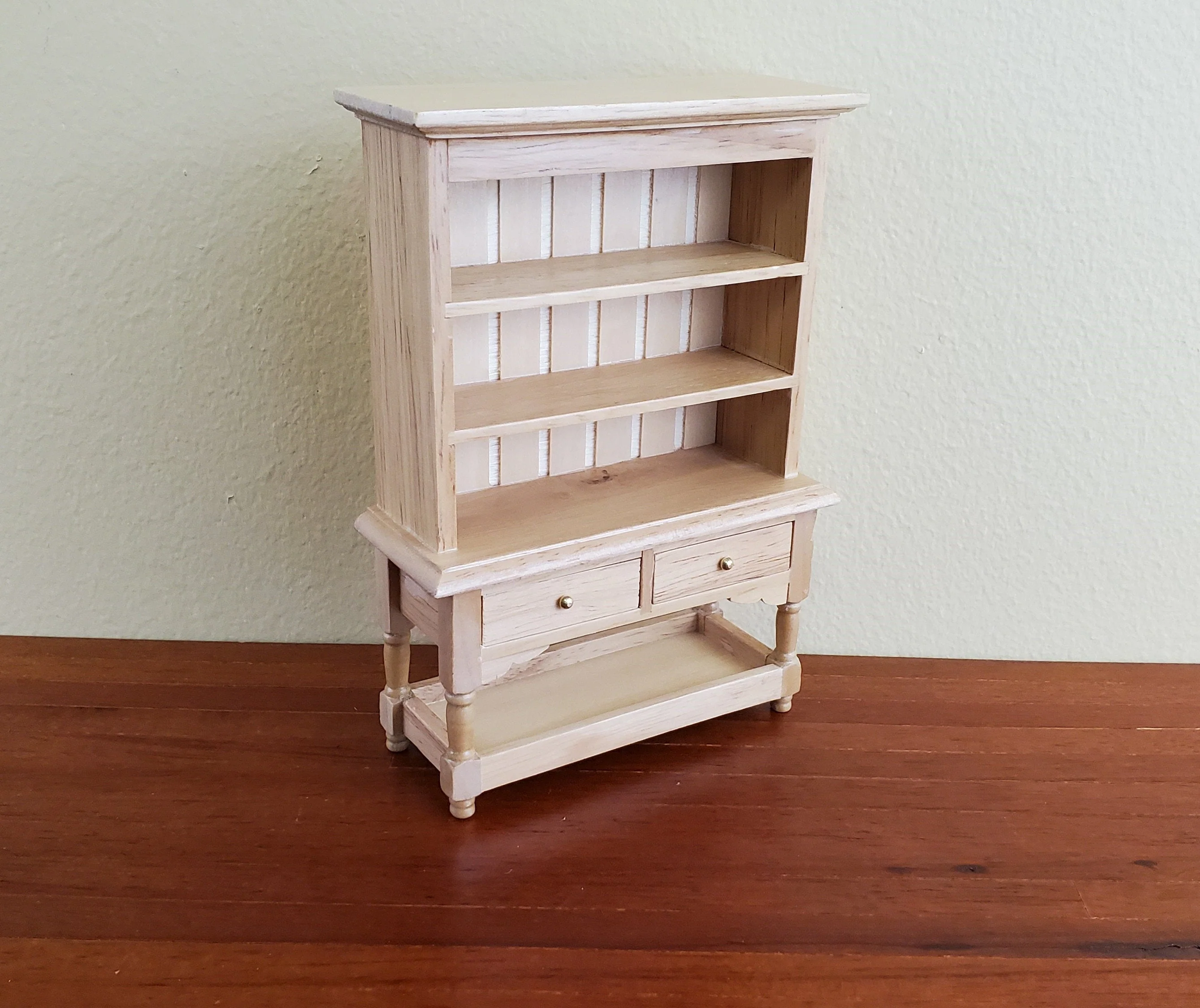 Dollhouse Miniature Welsh Kitchen Cabinet Cupboard 1:12 Scale Furniture Light Oak Finish - Image 3