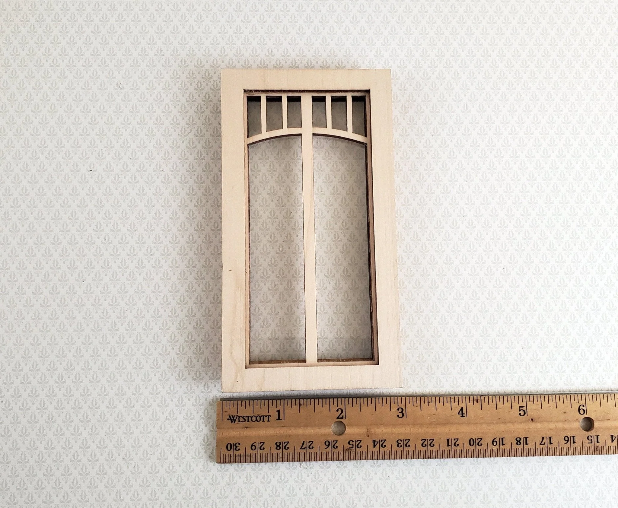 Dollhouse Miniature Window Craftsman Prairie Style 1:12 Scale Alessio 2199 - Image 5