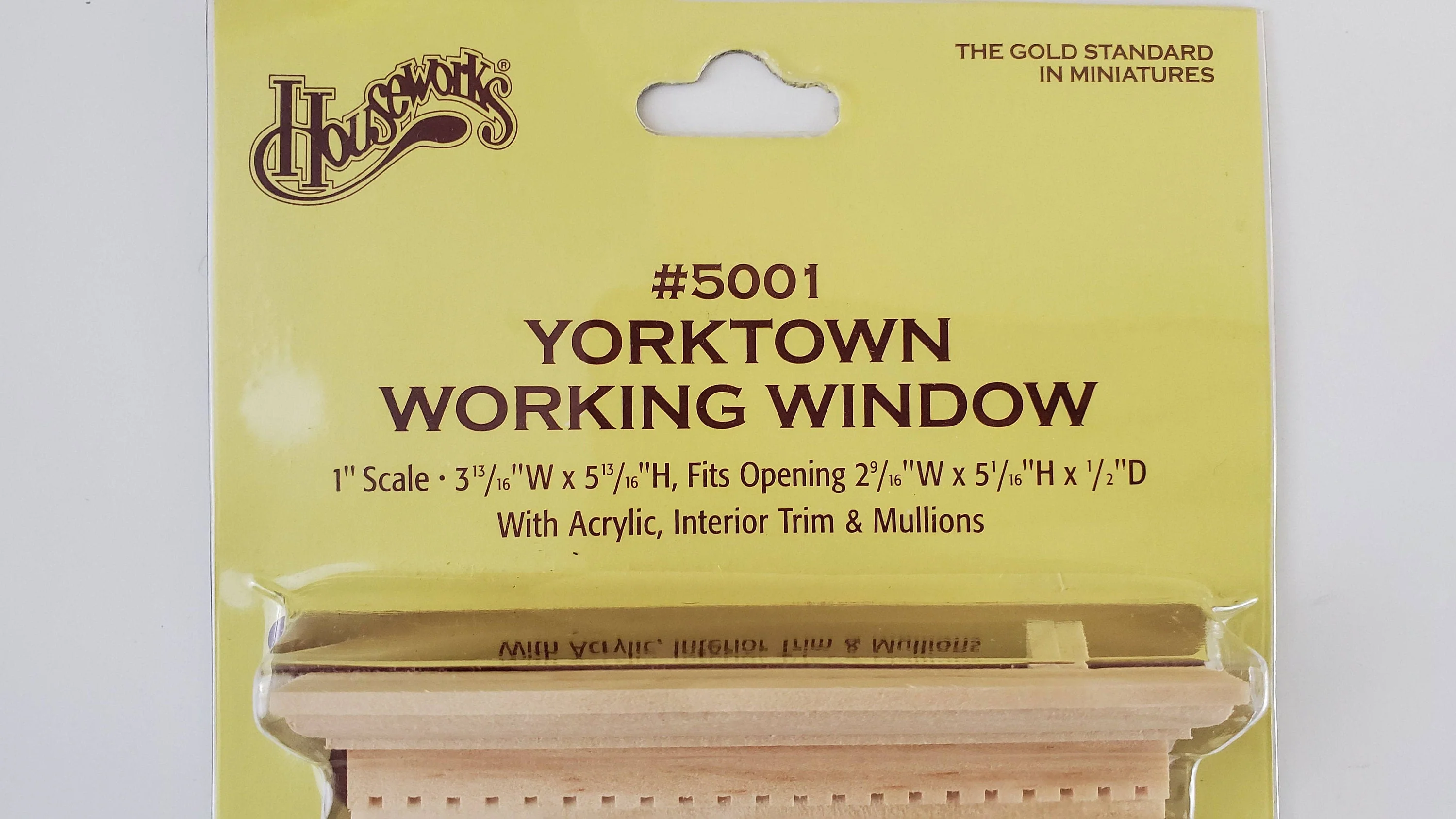 Dollhouse Miniature Window Yorktown Working 1:12 Scale Houseworks #5001 - Image 2