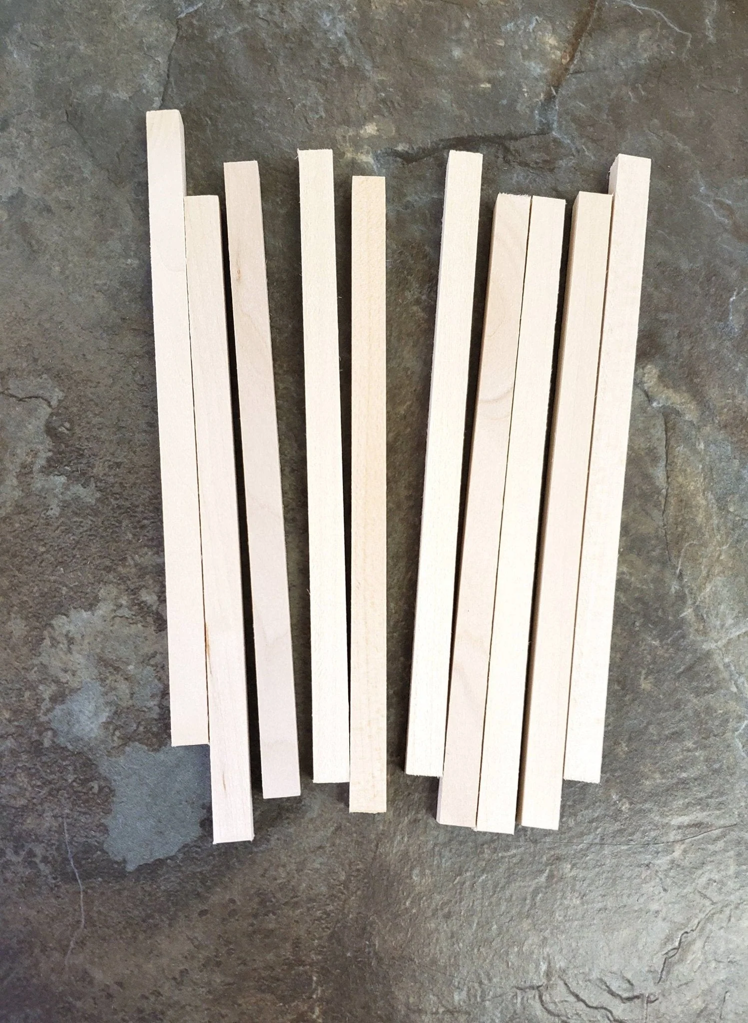 Dollhouse Miniature Wood Posts Beams 5/16" x 5/16" x 6" x10 Pieces Model Building - Image 2