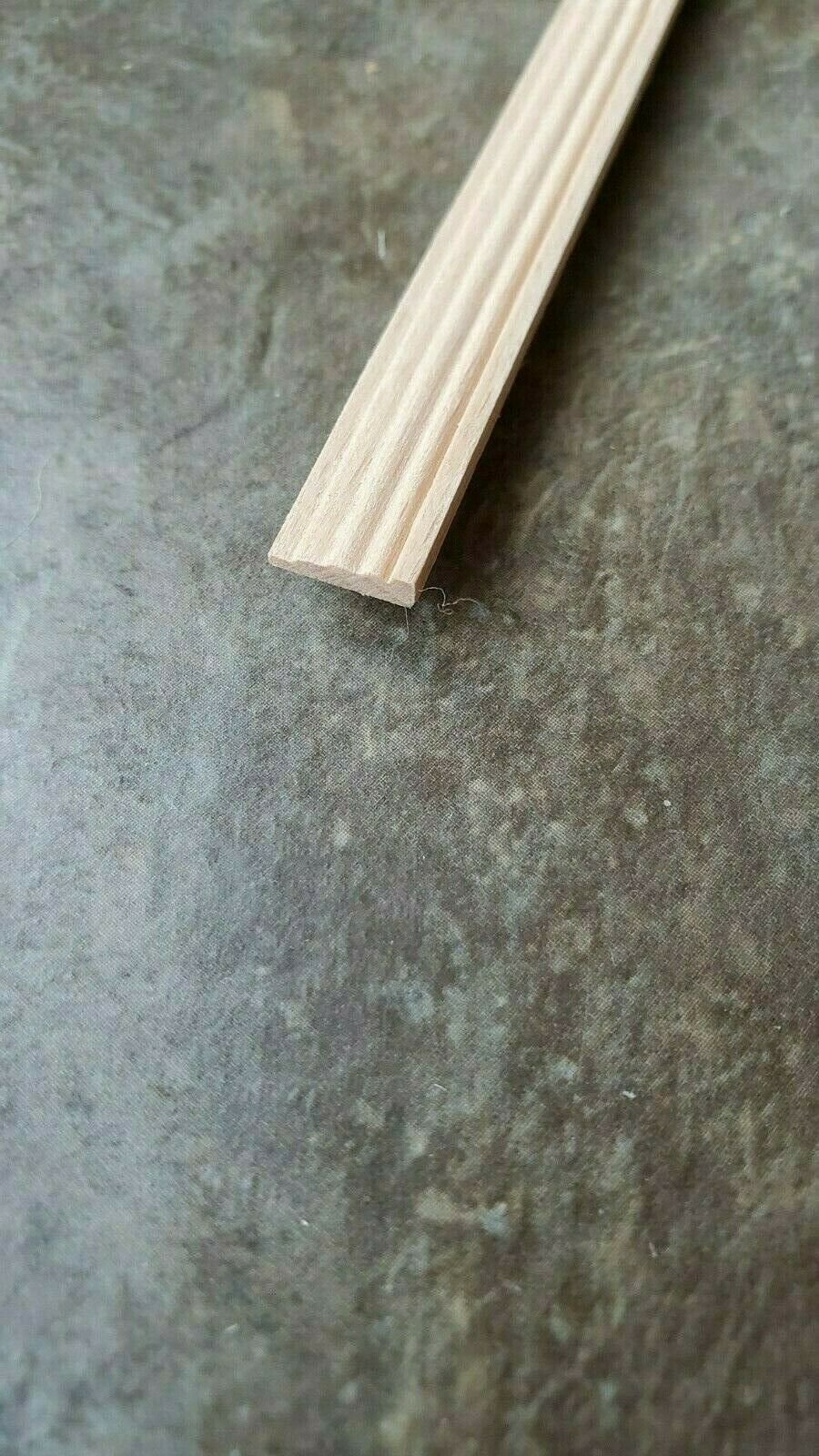 Dollhouse Window Casing or Baseboard Trim Molding 3/8" wide x 18" long 1:12 Scale 70305 - Image 4