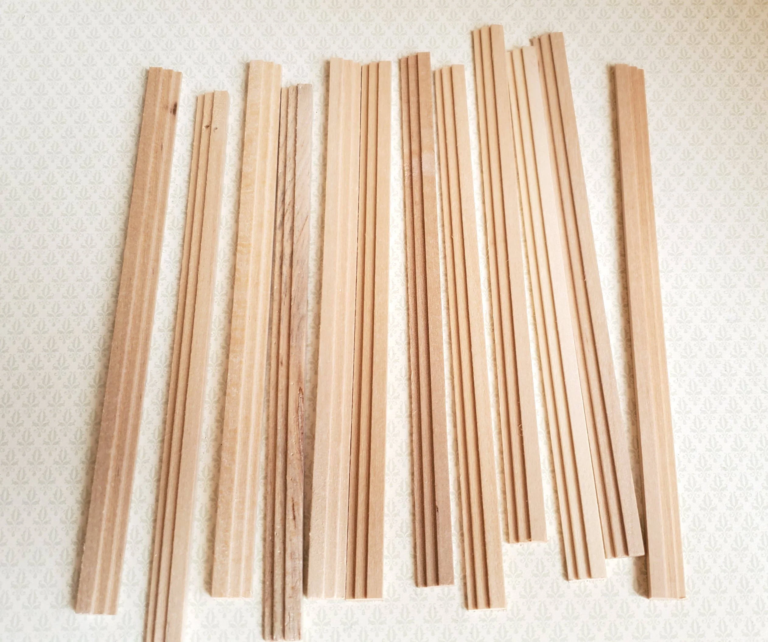 Dollhouse Miniatures Cornice Crown or Window Trim 6" x12 Pieces 1:12 Scale Building 70232 - Image 2