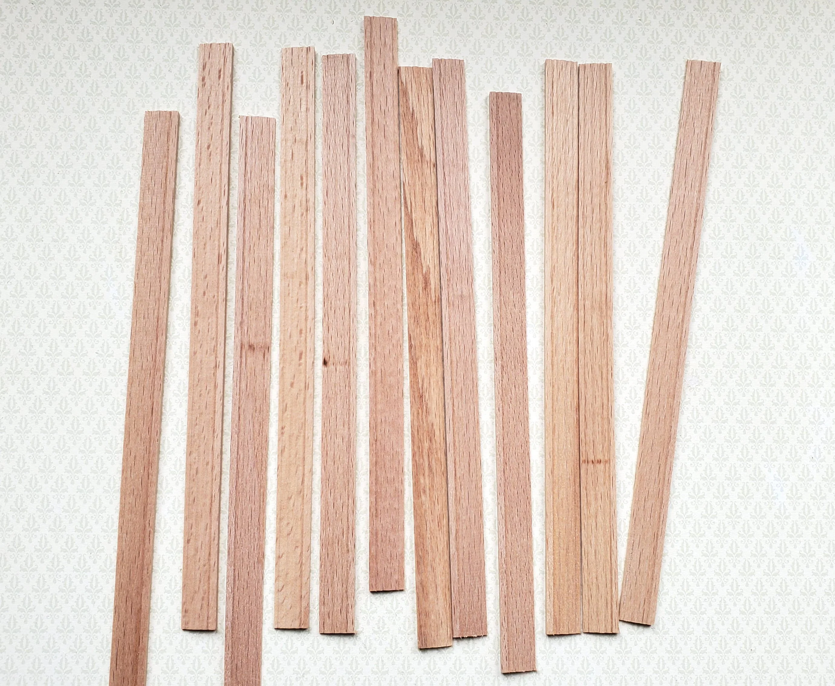 Dollhouse Miniatures Window Casing 6" Trim x12 Pieces Assorted 1:12 Scale Building 70305 - Image 2