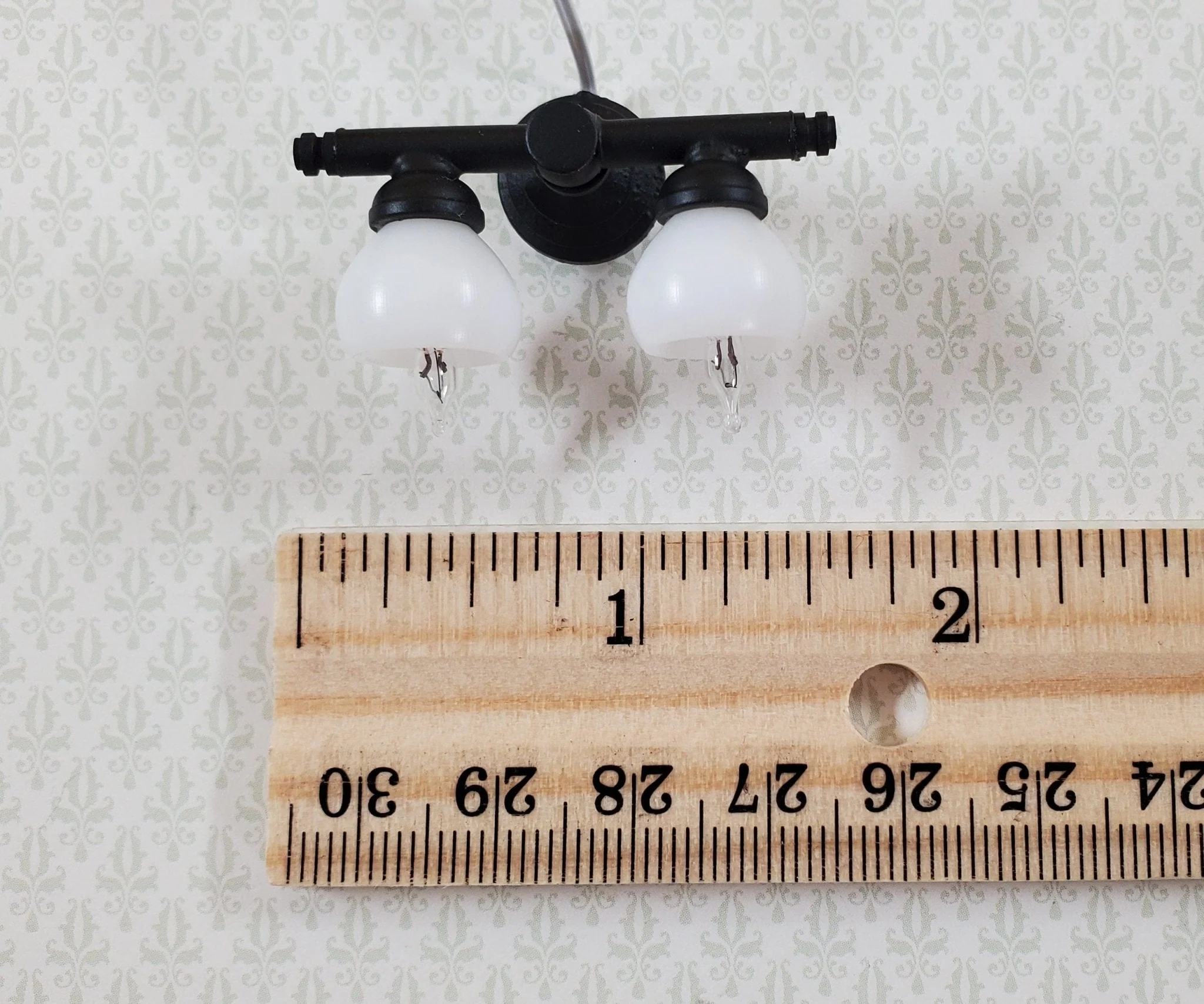 Dollhouse Modern Wall Light Bathroom Kitchen 1:12 Scale Miniature w/Plug - Image 5