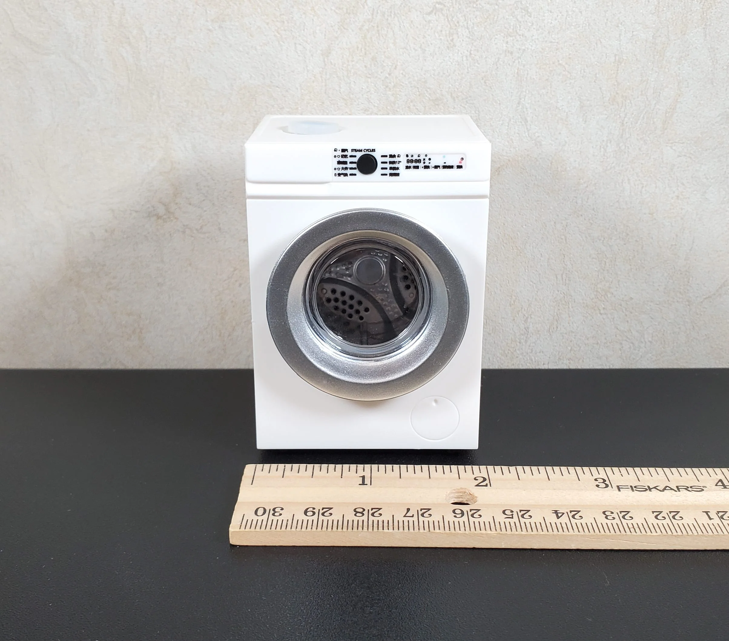 Dollhouse Modern Washing Machine Inside Spins Front Load 1:12 Scale Miniature - Image 4